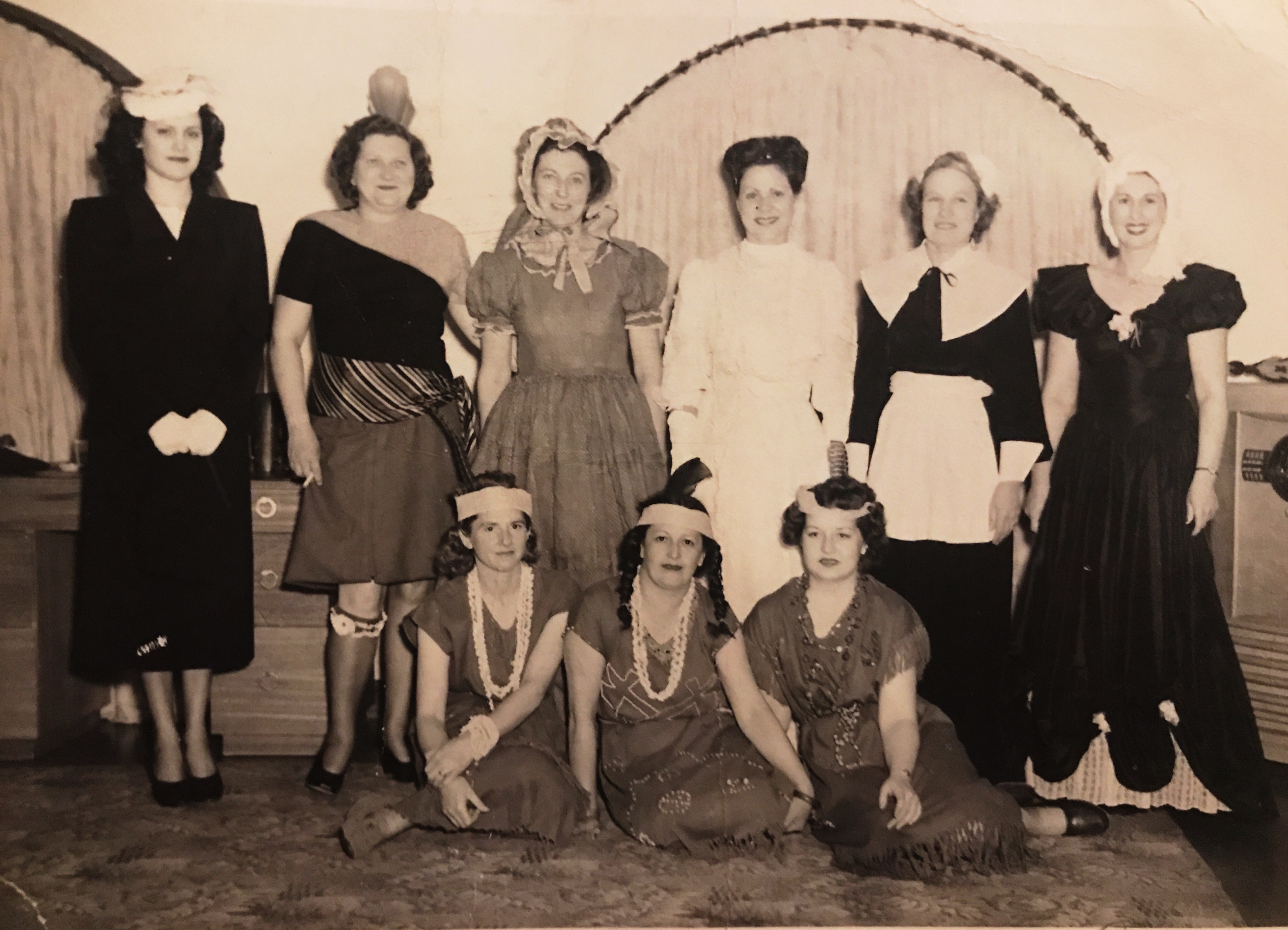 1950's my grandmother (top right) in the Pocahontas ladies club. 