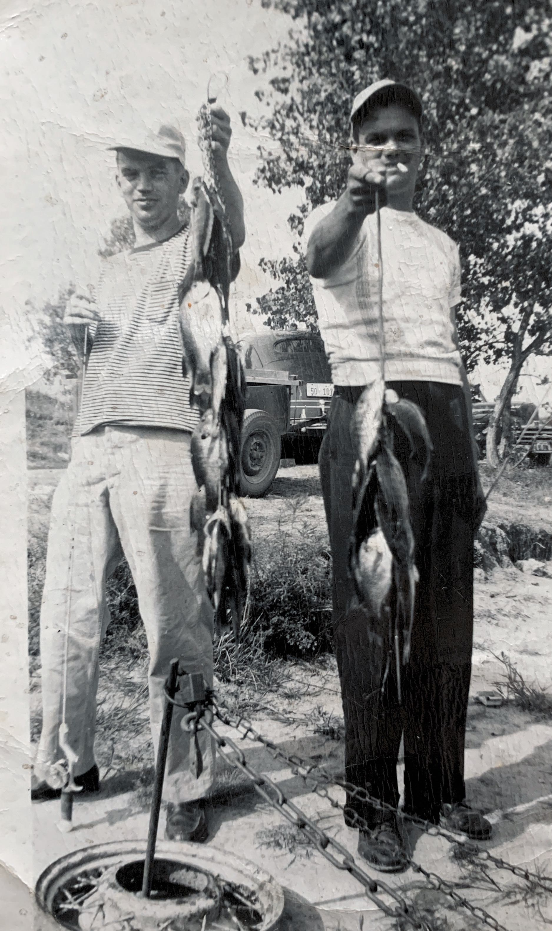 Jim and Jack Lorton, Brothers
1945 “a big mess of crappies for dinner”
