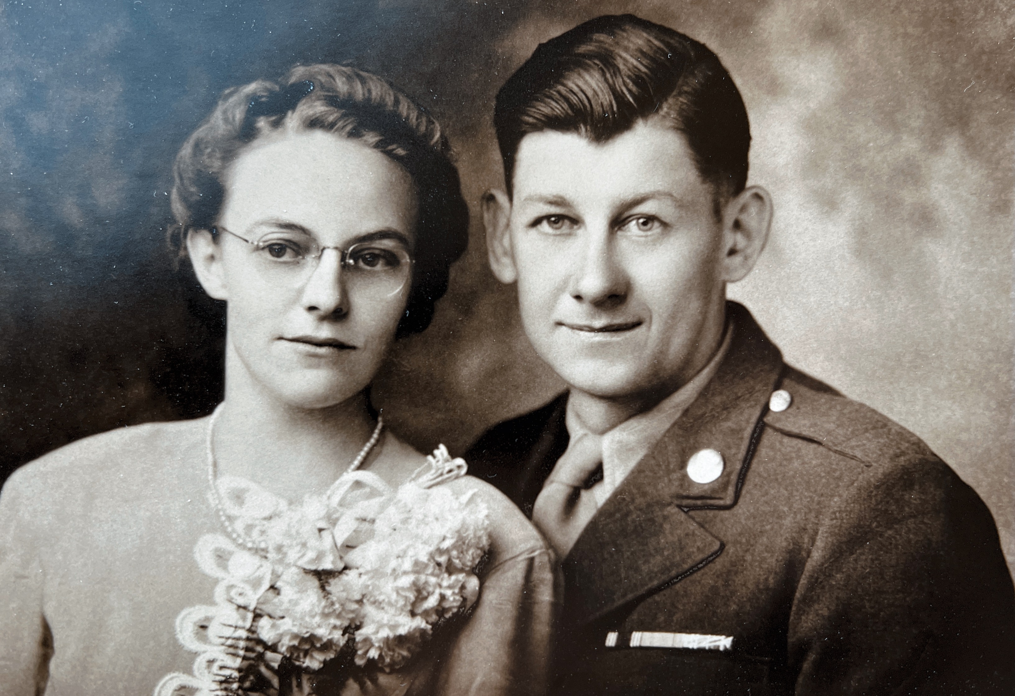 Wilma Dowd and Kermit Hall Married March 16, 1945