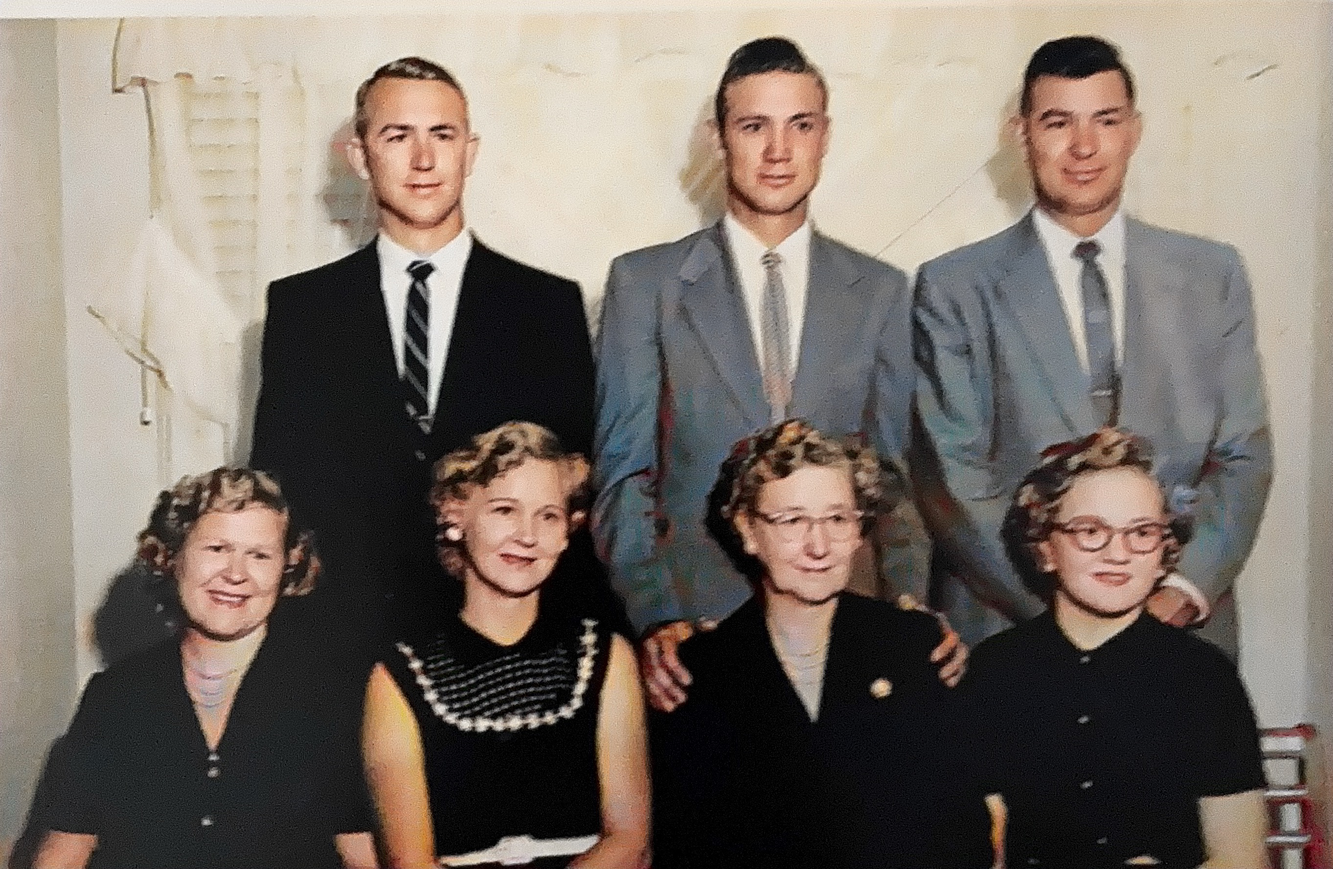 My mother with my uncles and aunts 1955