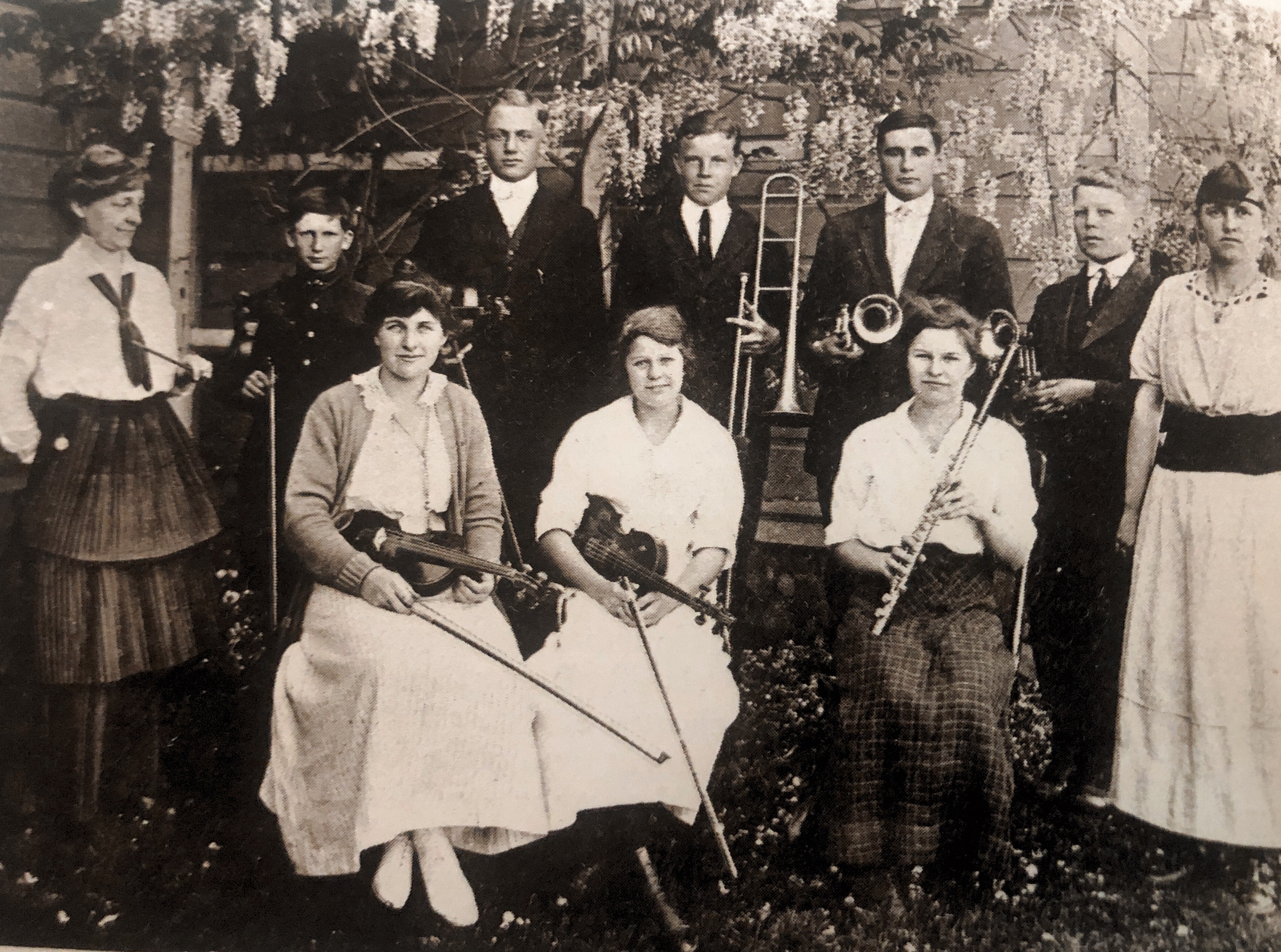 Campbell High School Orchestra. 1916.