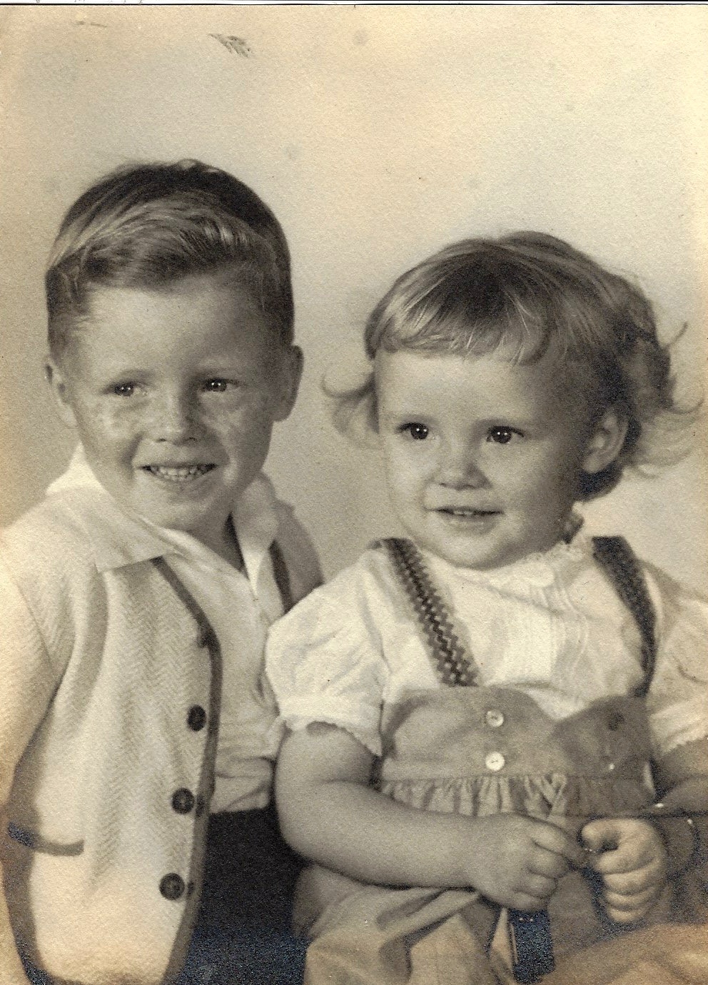 Kenny and Karen, circa 1949