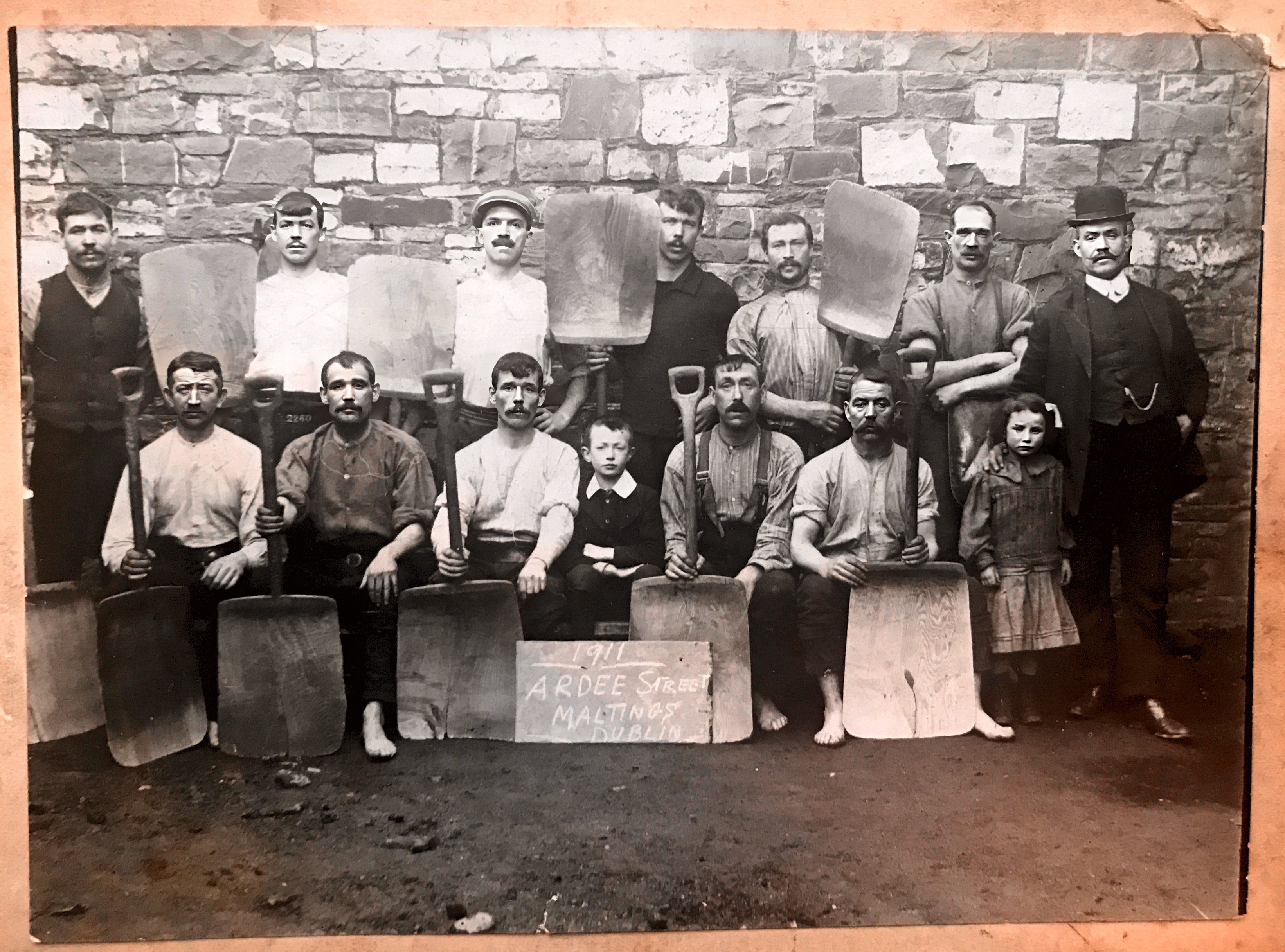 John Plunkett & Co, Dublin, 1911. My Grandfather James Maguire is far left, back row