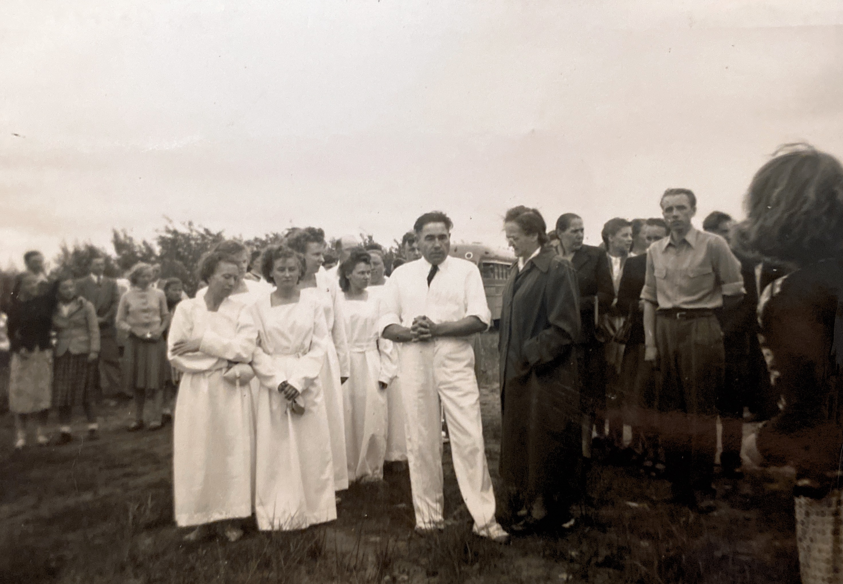 Baptism 1952 At Cooking Lake with L. Besler