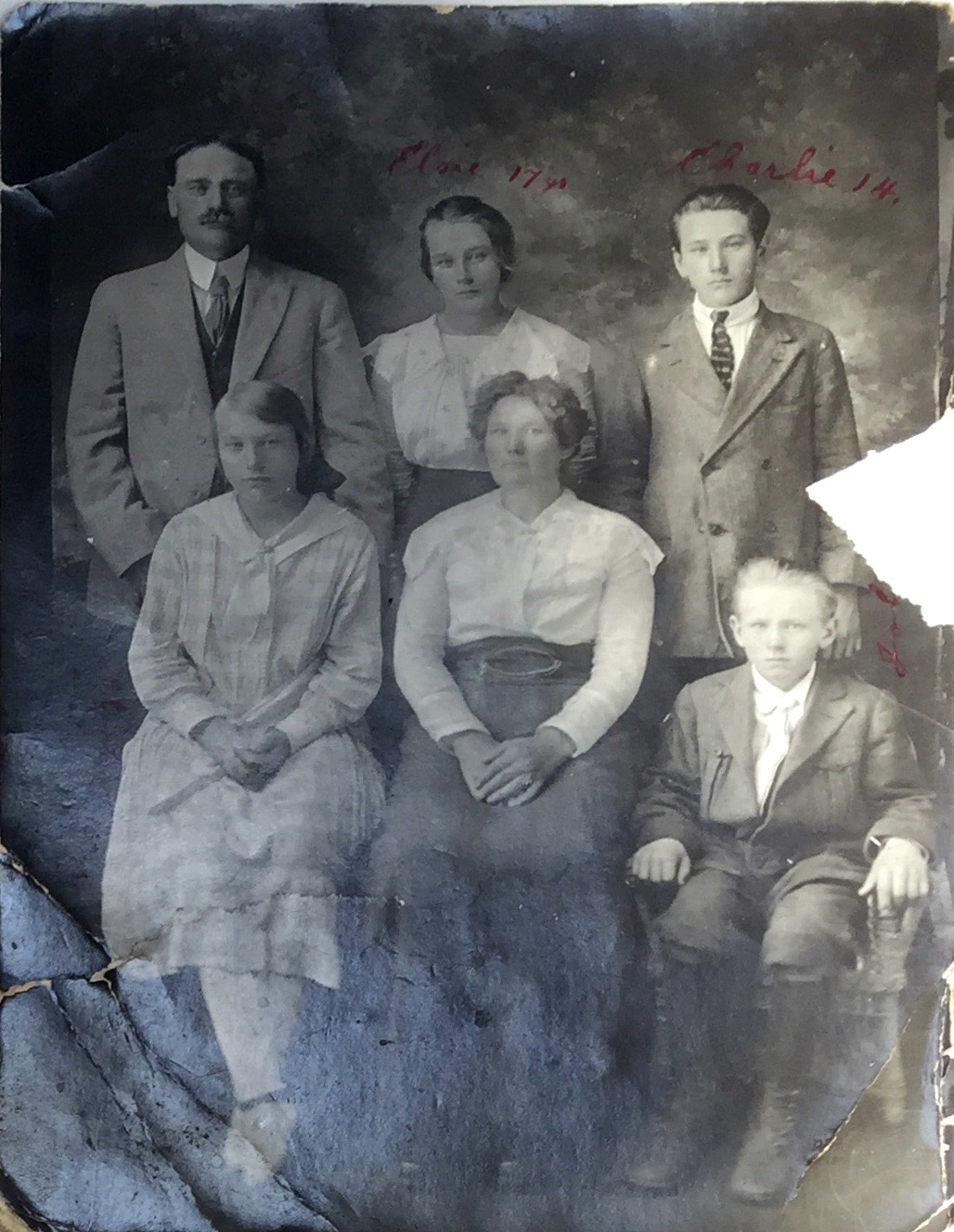 Family Nyberg in North Dakota approx 1919