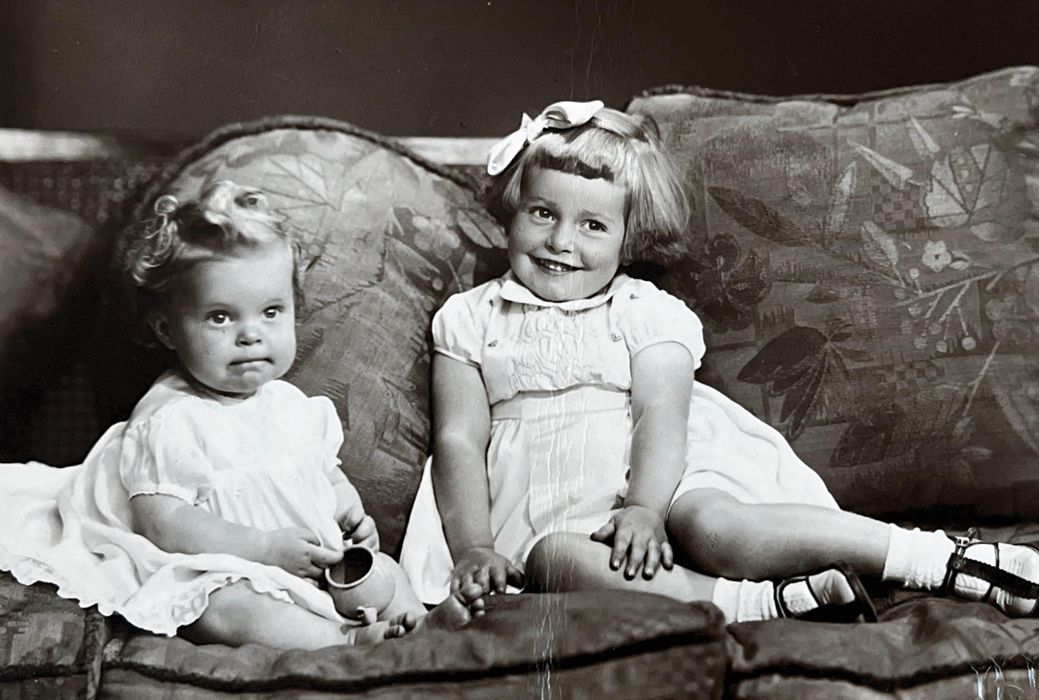 This photo was taken in July 1942 when Dorothy was nearly 3 and Valerie was almost 1