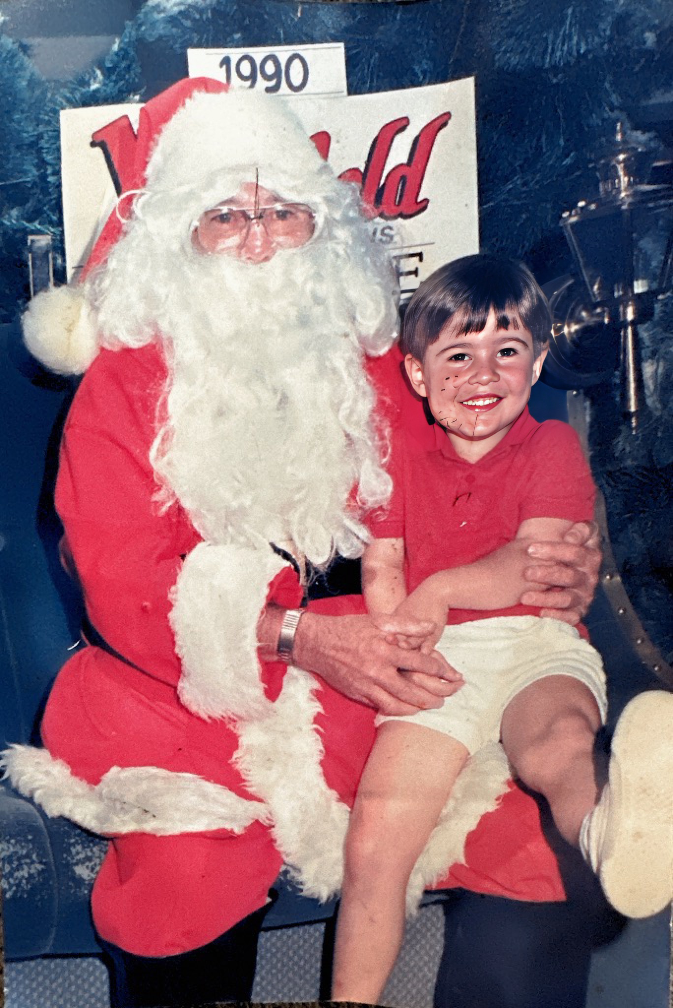 Chris Christmas 1990 aged 3