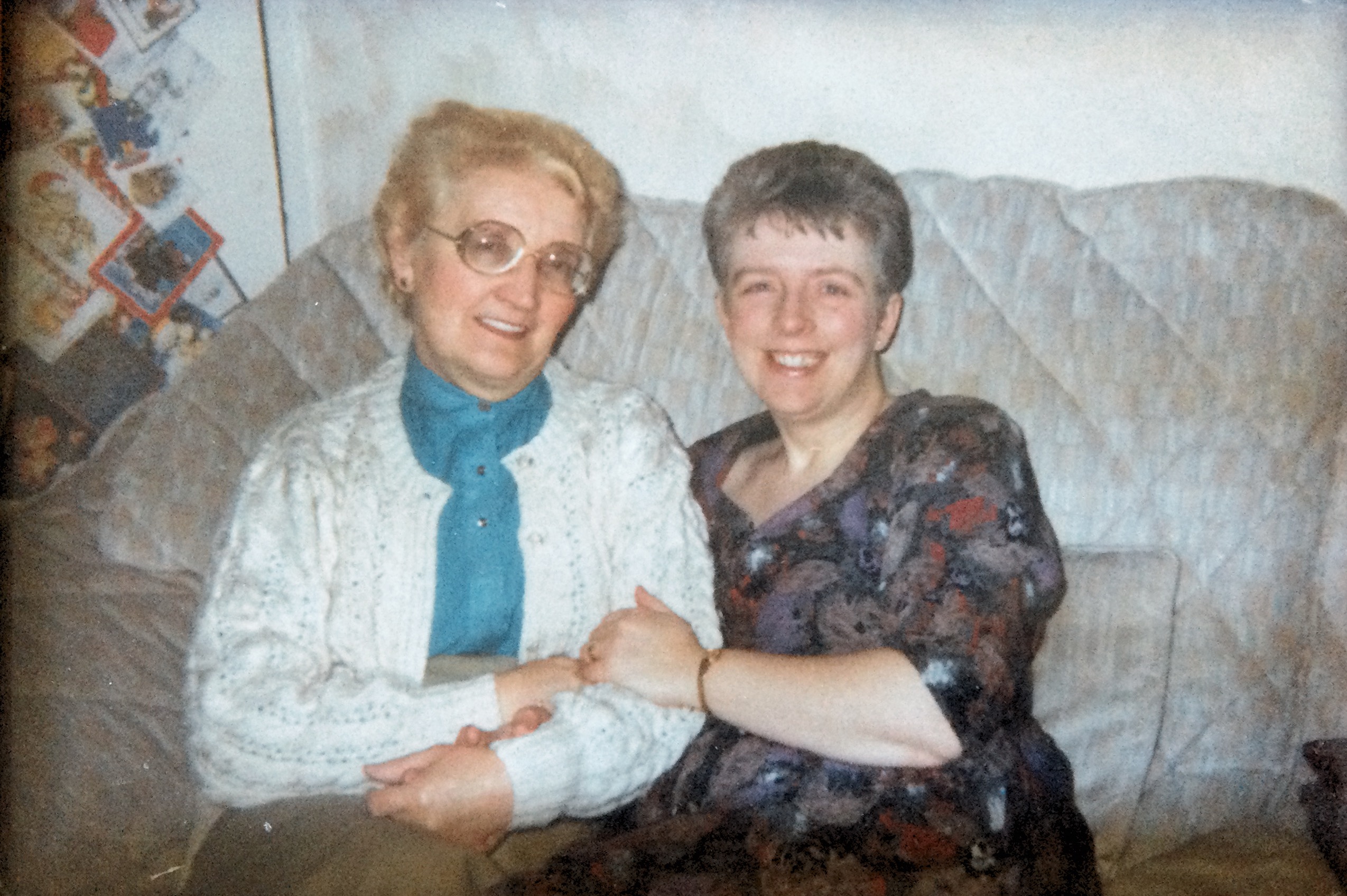 Judith and her mum who passed away in 1994.