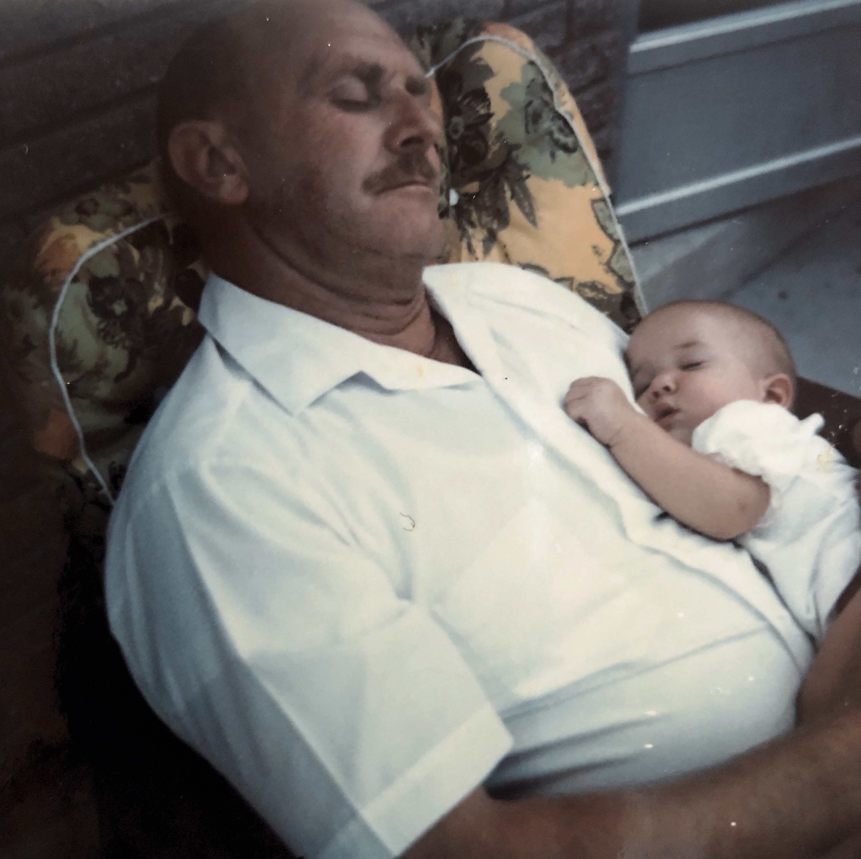 Grandpa and Cortney napping in 1969.