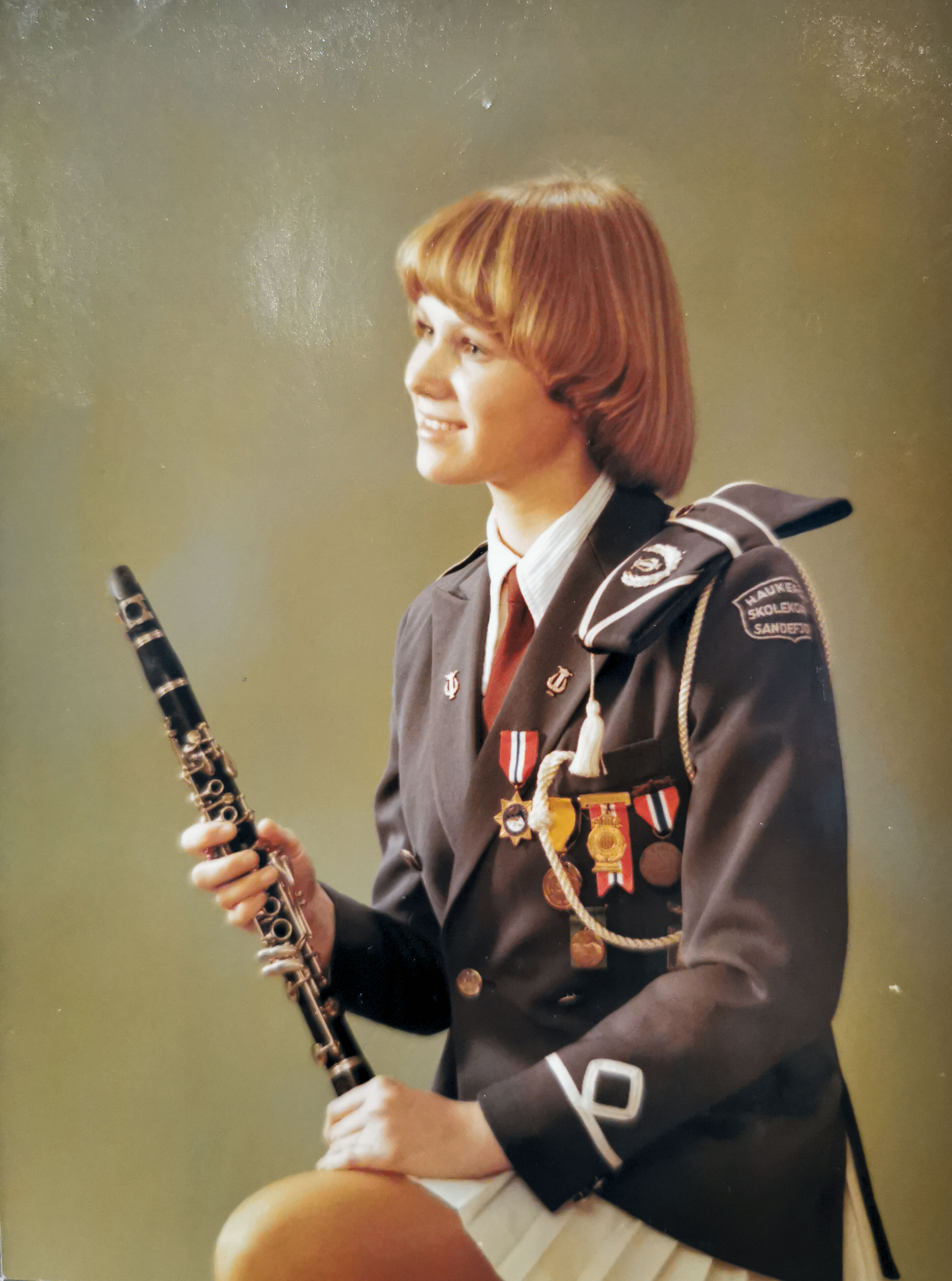 Torhild som skolemusiker 1975