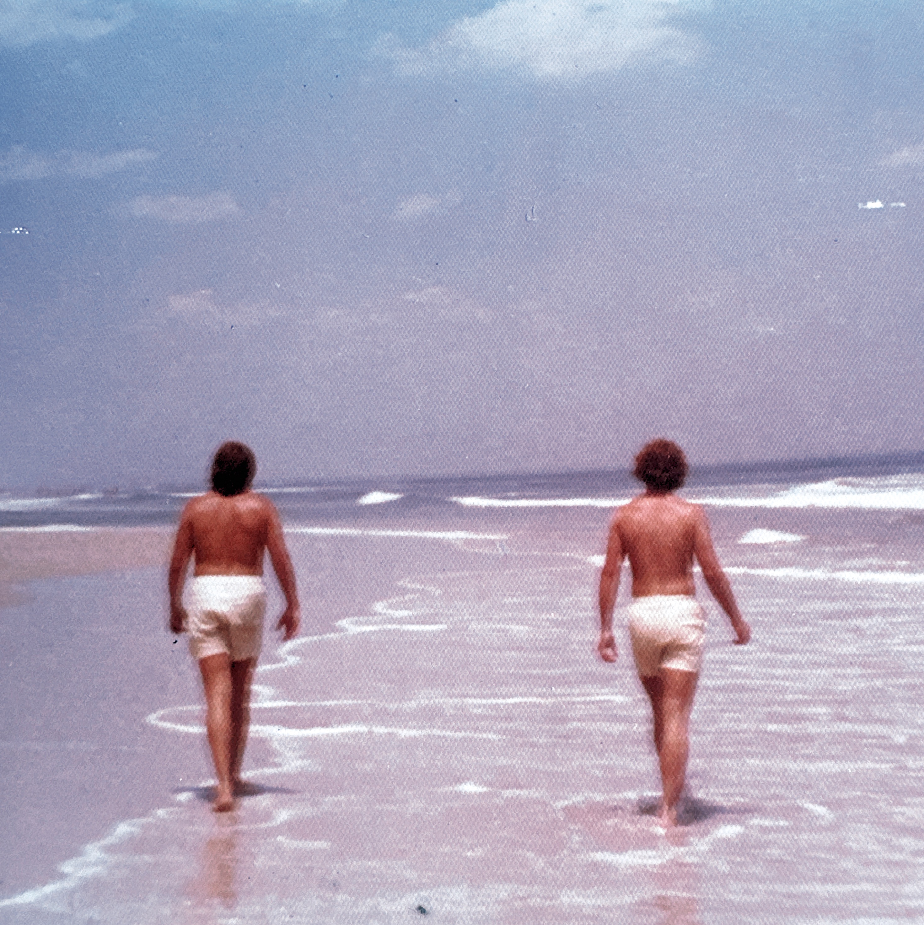 Magill & Boback walking down the Jersey Shore in Seaside Beach in the summer of 1976. We just graduated high school about month before this picture.  Great friends, xx set to this friends till to this dstggk
