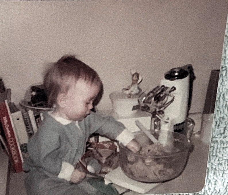 One/1975. Greg sneaking cookie dough.