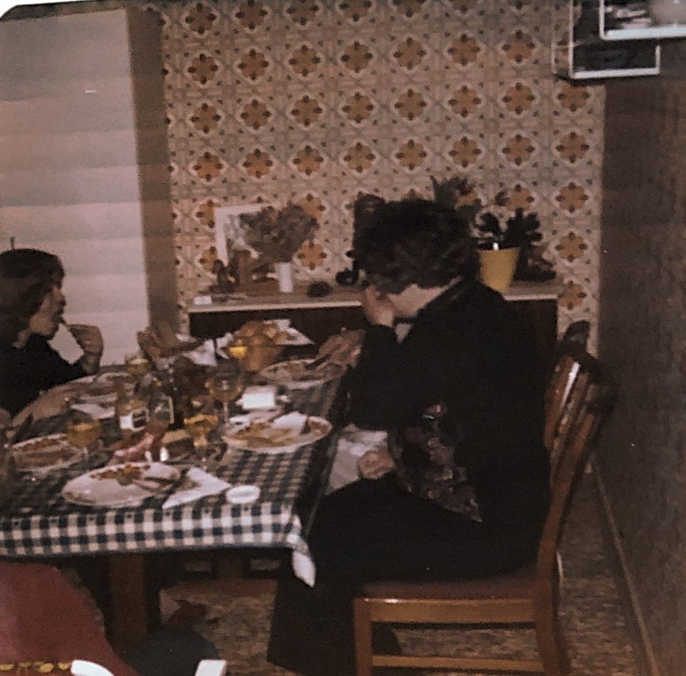 Tante Gerda und Onkel Martin bei uns, März 1980!