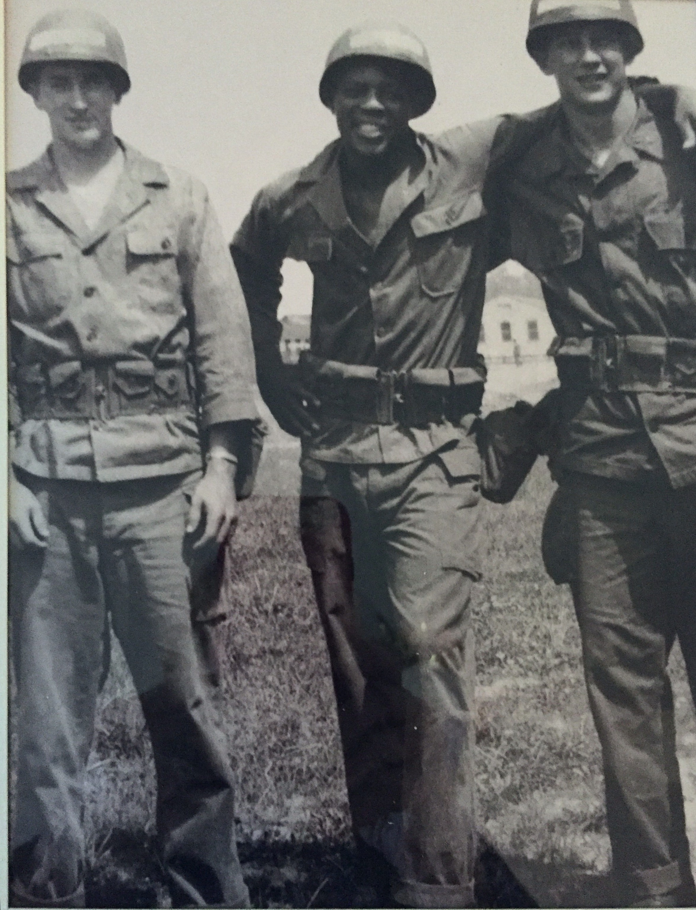 Dr Larry Dorton at Fort Eustice 1943 on the baseball team with Willy Mays.
