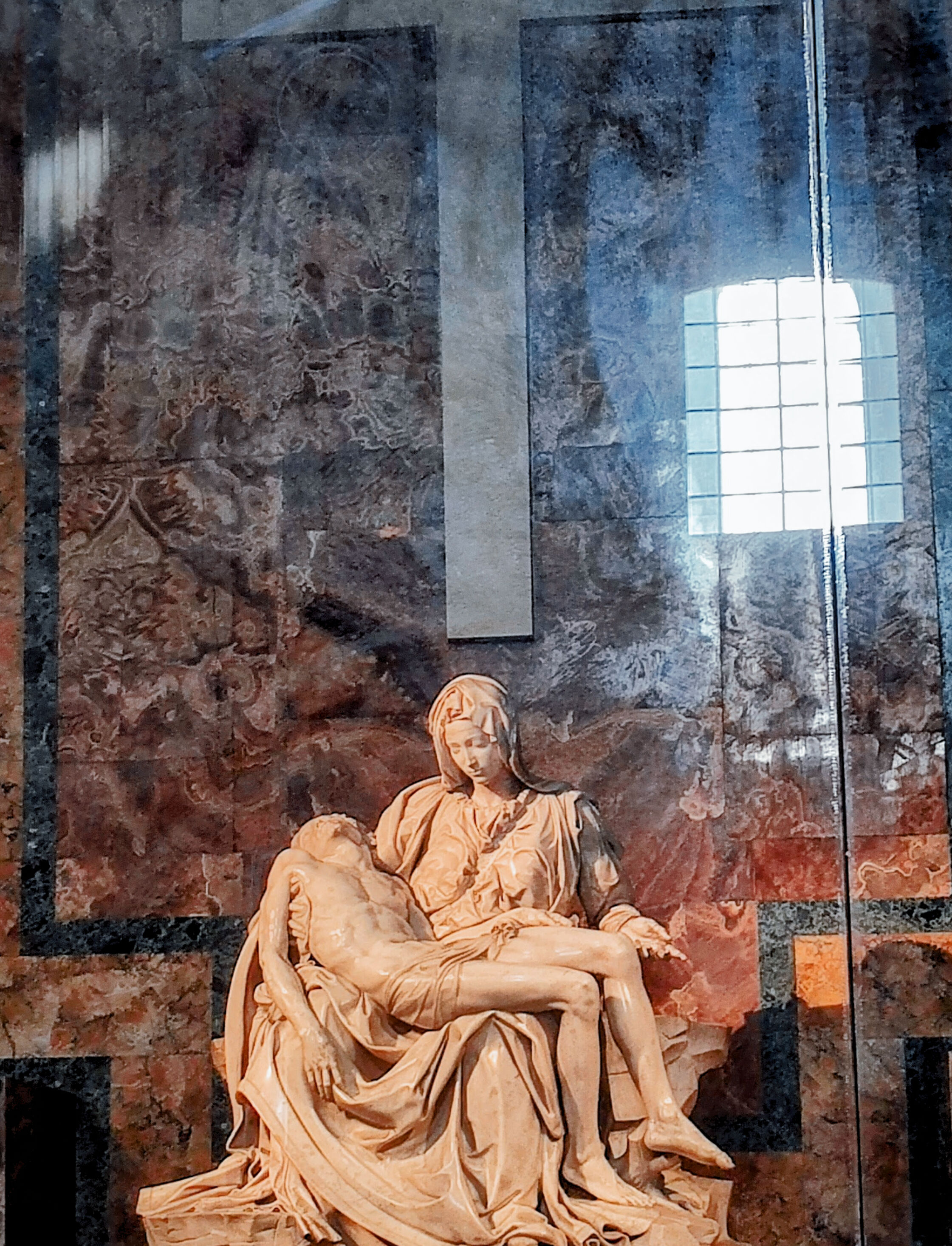 la piedad de miel angel, recuerdos de la visita a la catedral de san Pedro Roma. octubre/2022