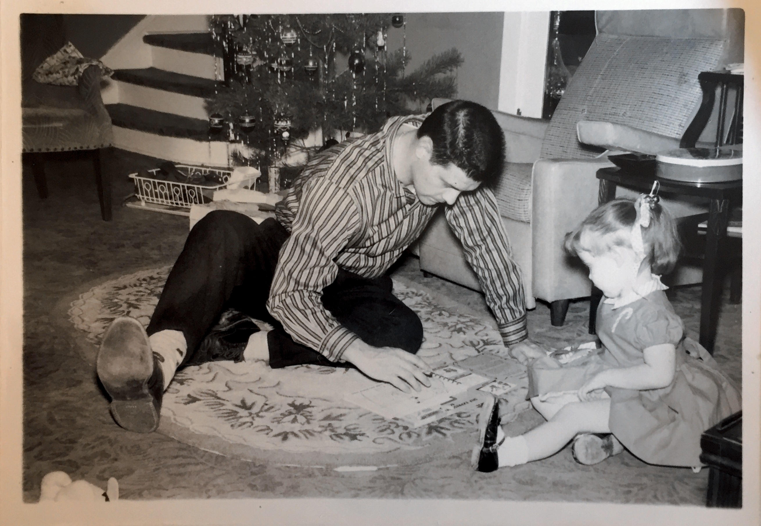 Christmas 1957 with Dad
