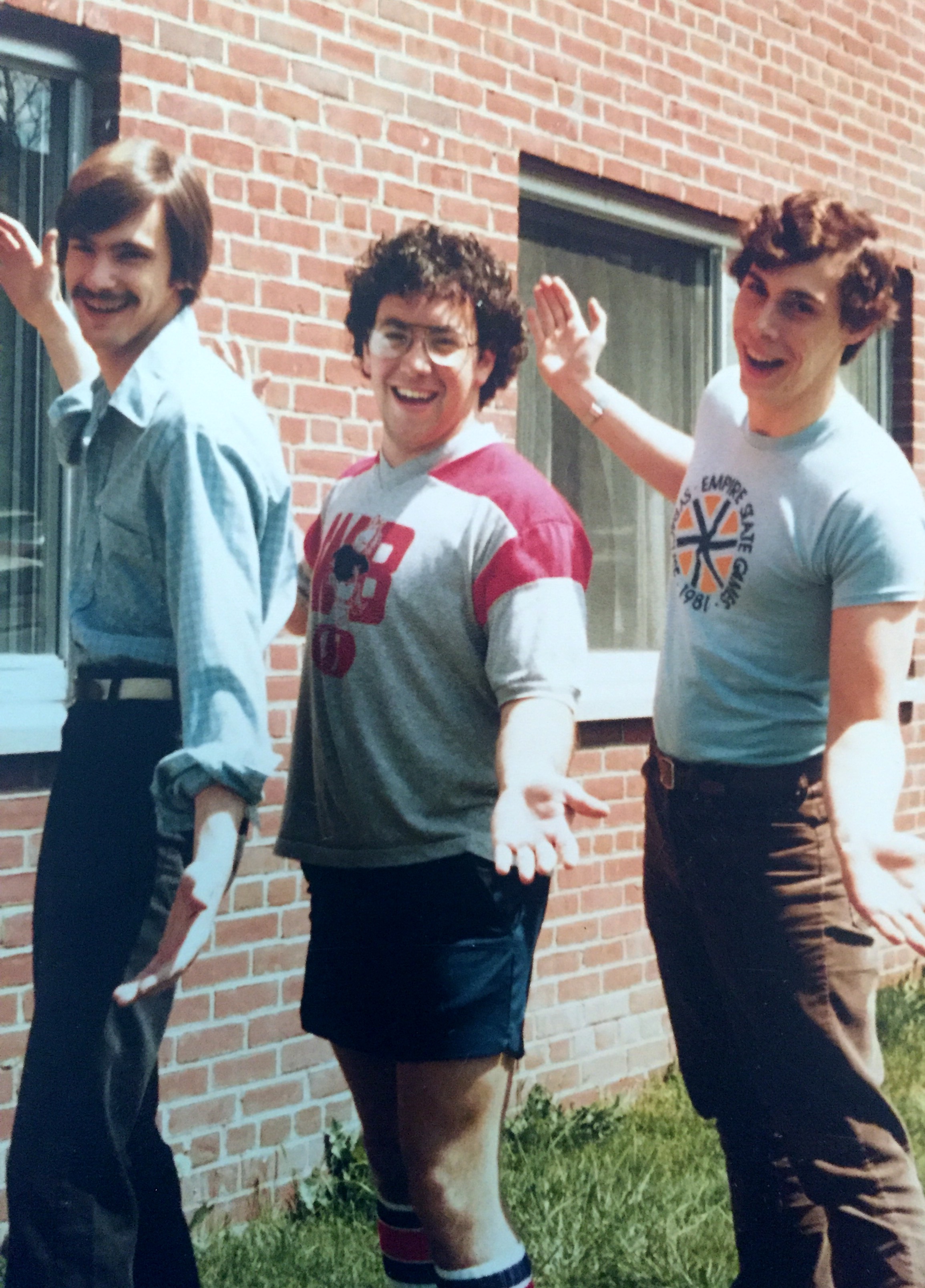 A doo-wop group hanging out, probably outside Watson in 1983