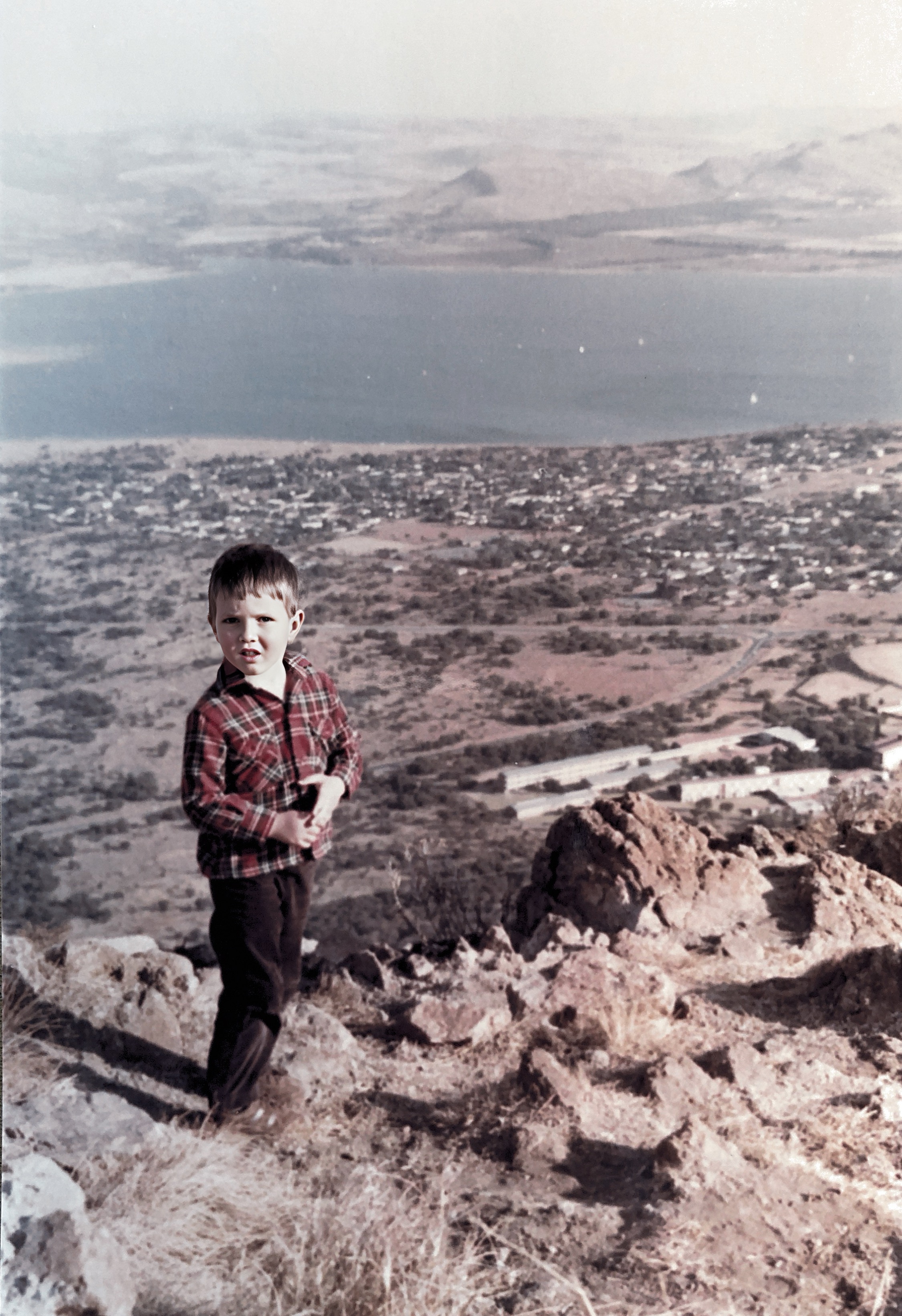 Our son Cobus in 1983 when we moved to Hartbeespoortdam SA. 