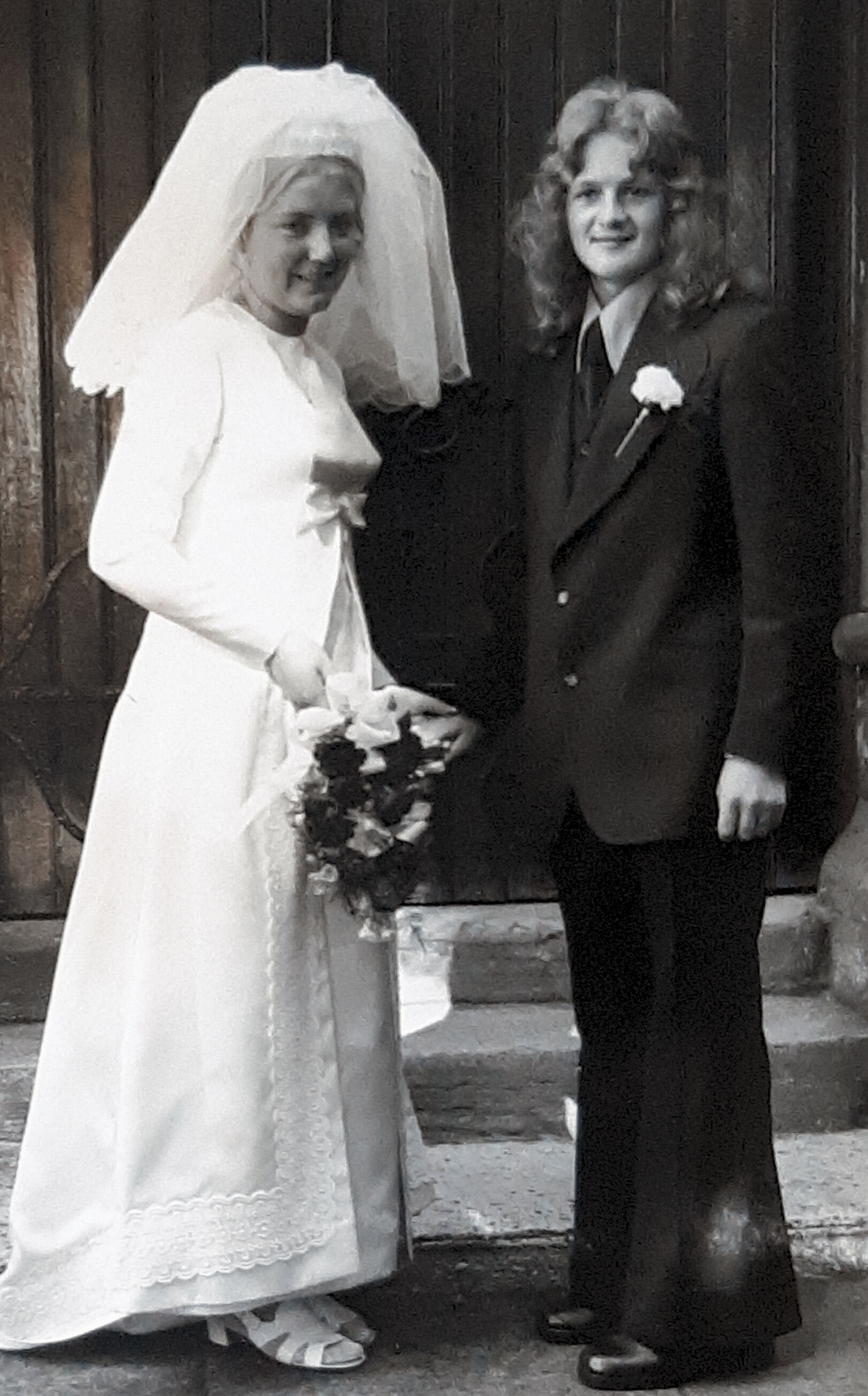 wedding day 1973  