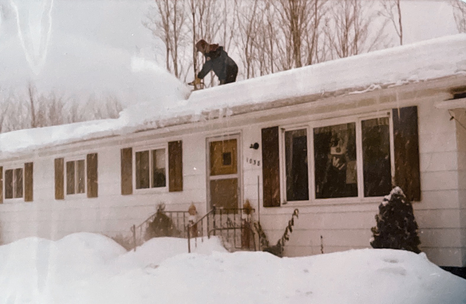 Snow in the upper Peninsula of Michigan… This is White Pine, Michigan. This photo was taken somtime in the 1980’s