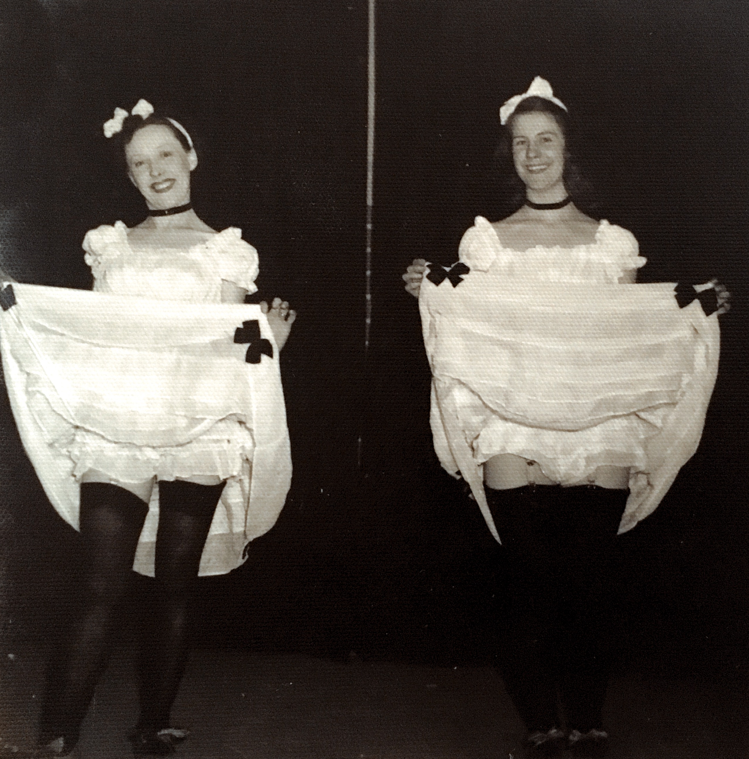 Aunty Joyce (right) aged between 16 and 20 with the Rainbow Revellers 