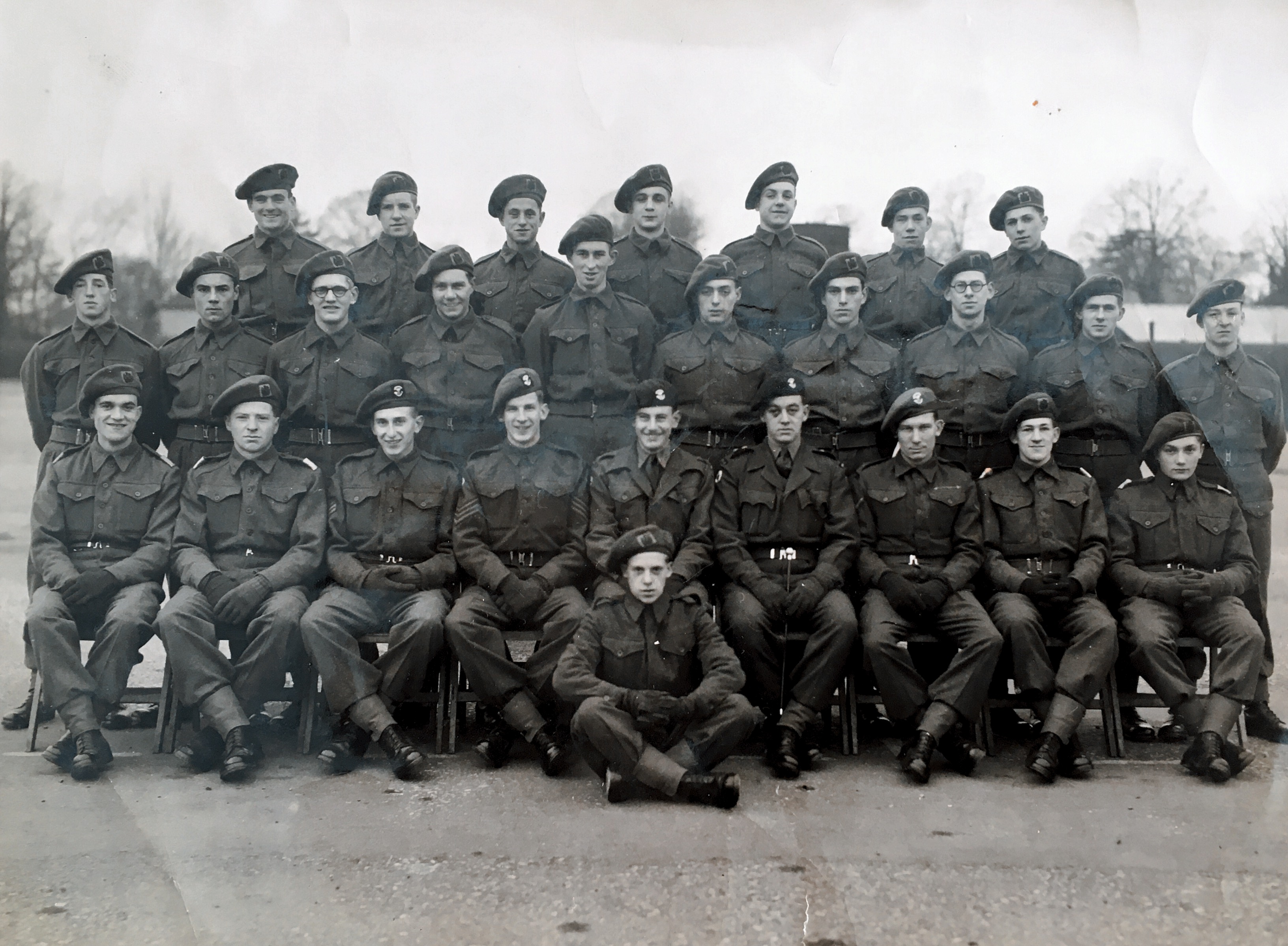 Somerset Light Infantry Dad. National Servicemen aged 18 
Front Row Second from right