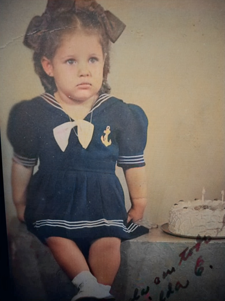 “Mi Madre al cumplir 1 añito ,1943,Havana Cuba.