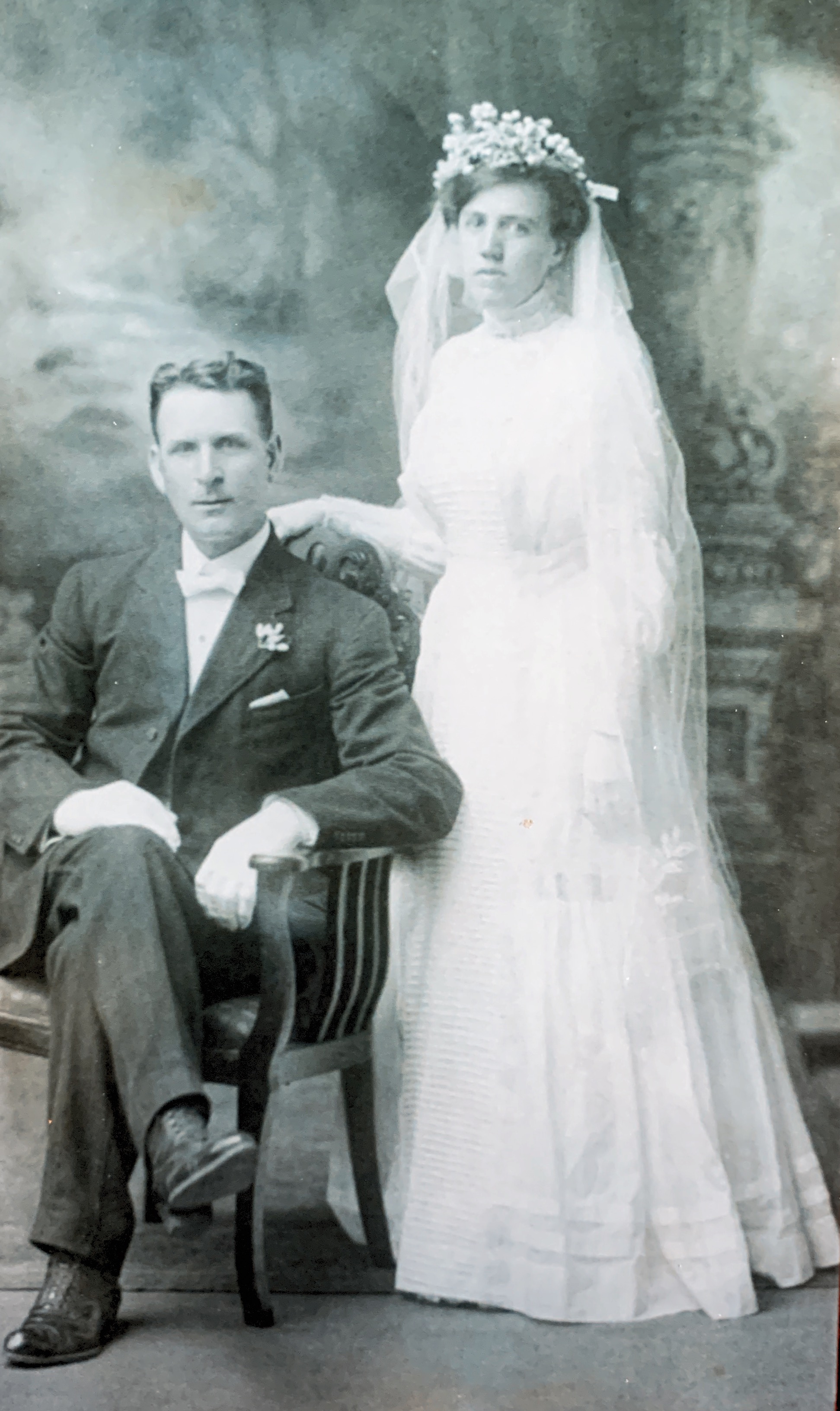 Your Paternal (male line) Great Great (2X) Grandparents George ‘Nelson’ Joyce and Harriet (born Strickland) Joyce of Victoria BC marry in Summer of 1910 in Harriet’s cousins’ garden - the Billard family’s House on Davie St. Victoria. They lived over a block and were all from Newfoundland, Canada’s most Eastern Maritime Province.