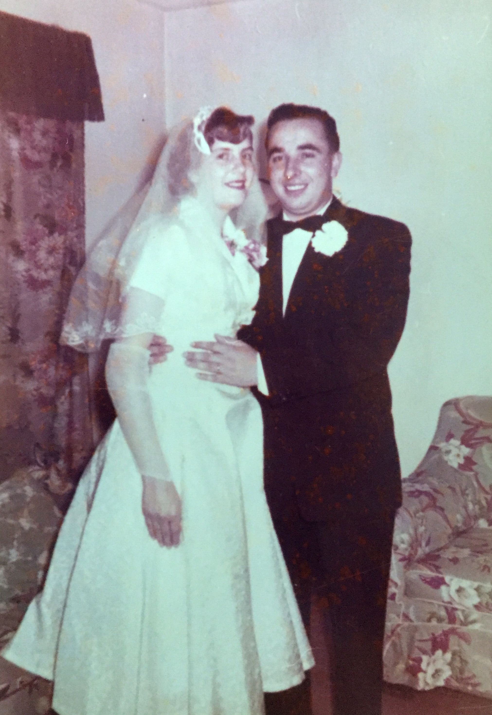 Mom and dad's wedding photo 1956