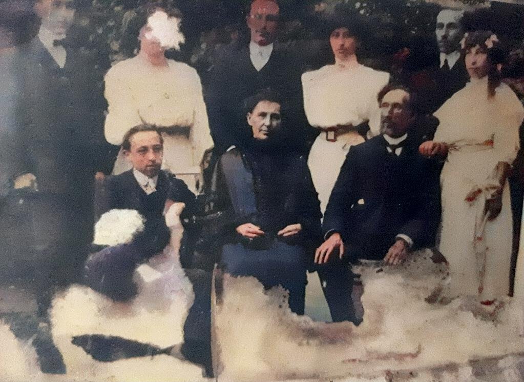 Alemania 1906,los hermanos Gold Lanzendorff,yo nieto en la Argentina Erich Emil Gold duelo de esta foto 2023.