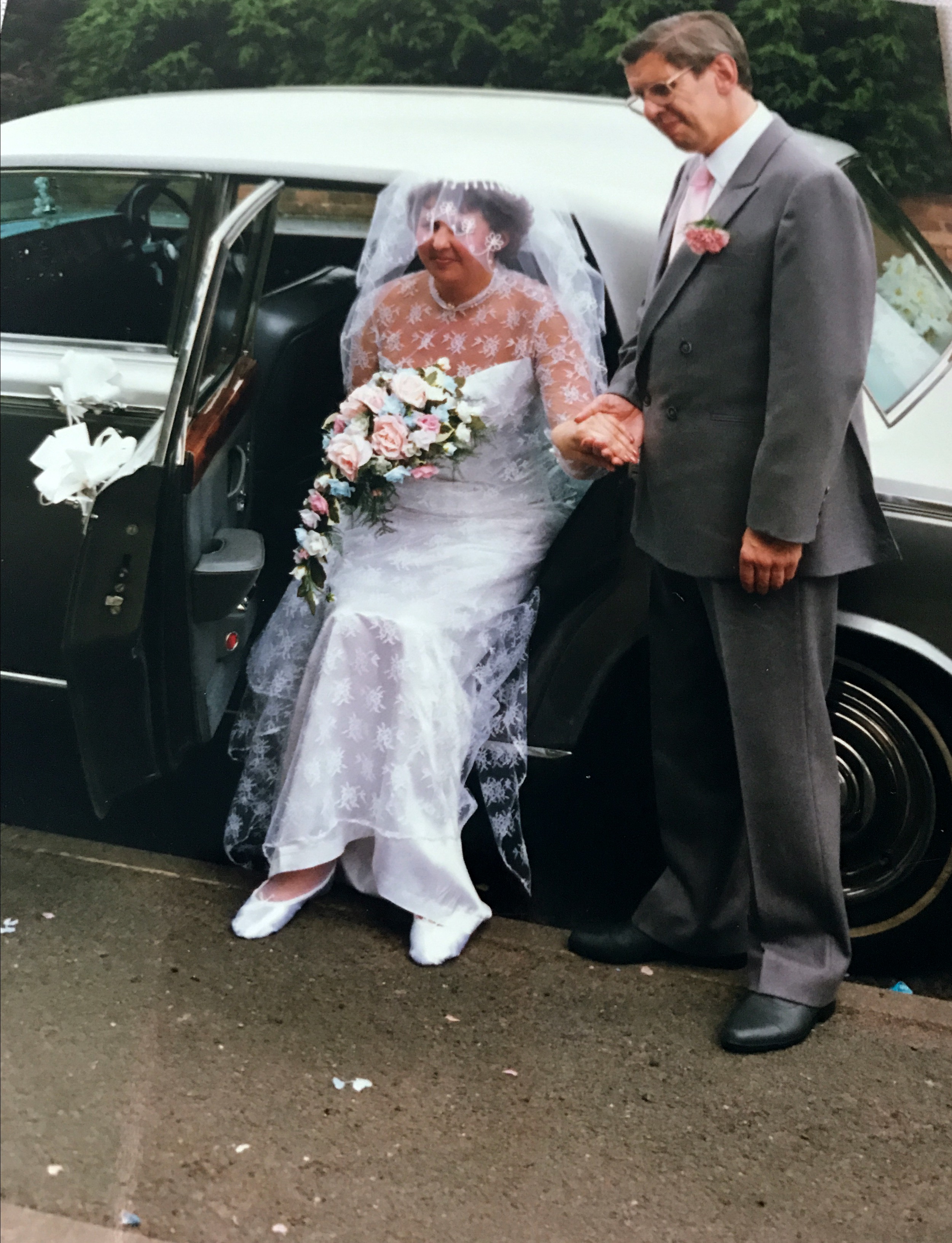 Dad & I on my Wedding Day June 1988