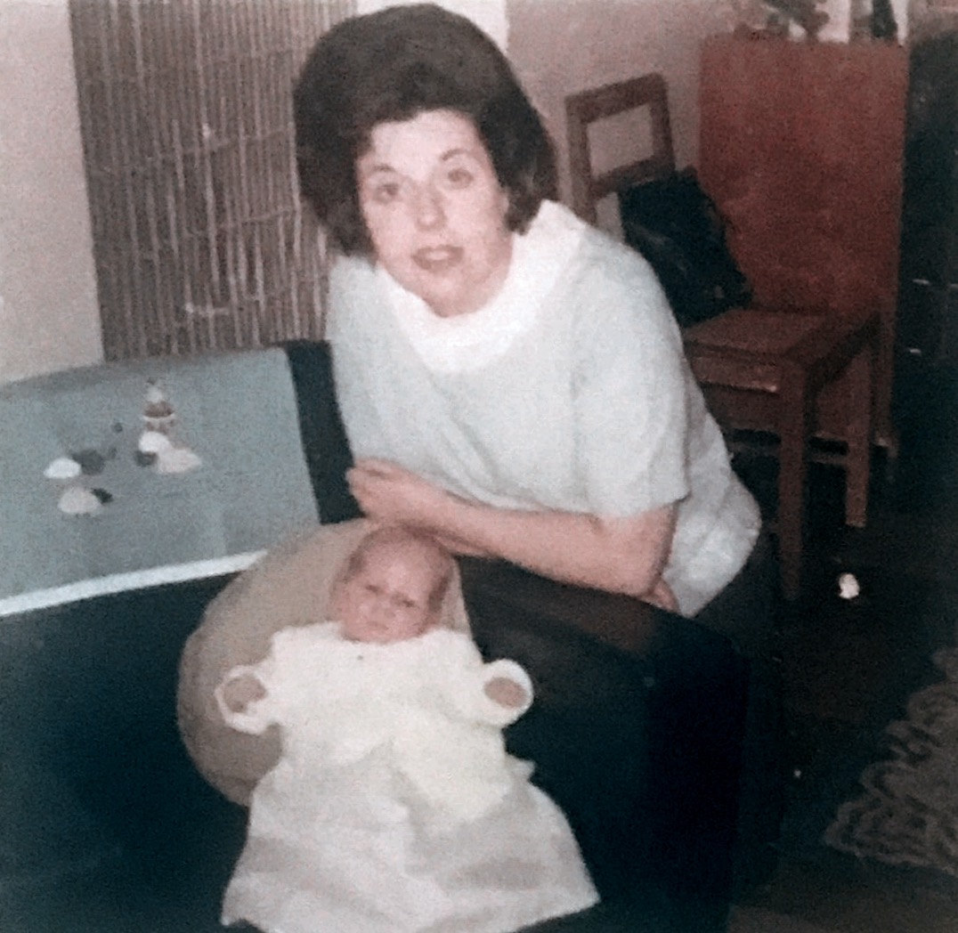 Mum and me (5weeks old) Hong Kong 1965