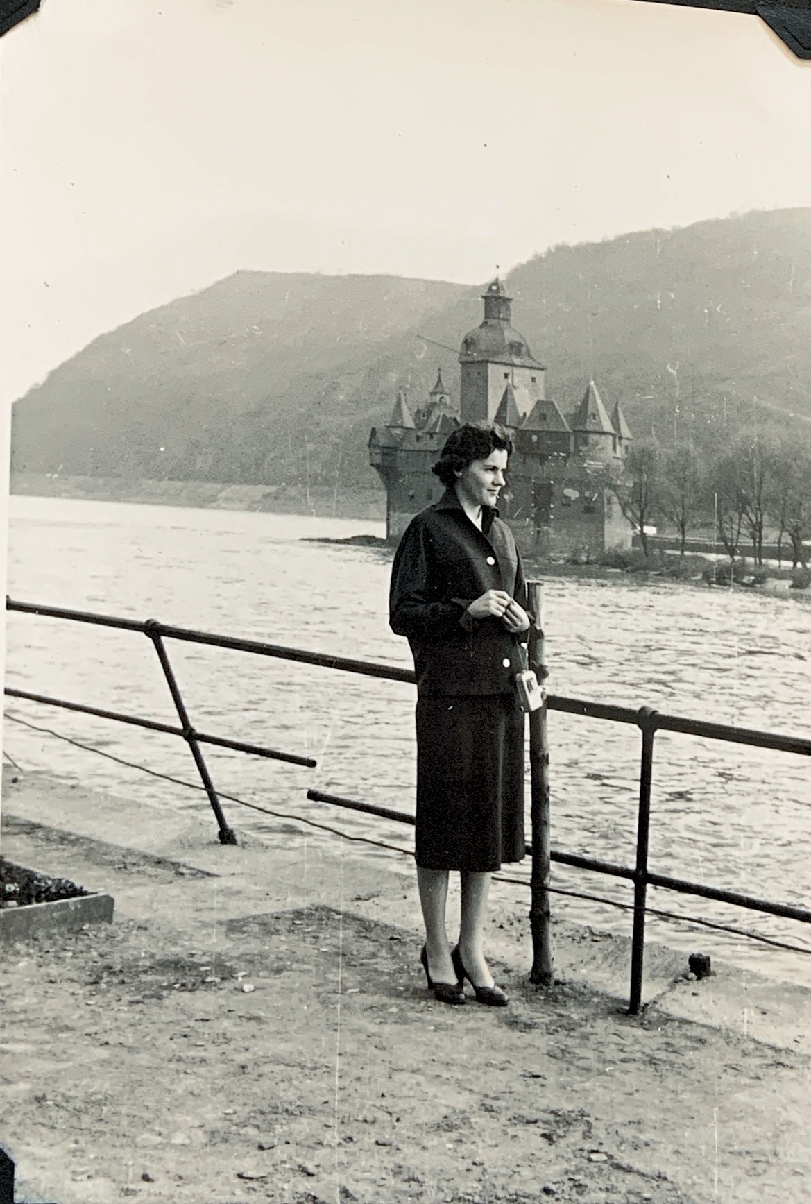 In St Goarshausern April 21 1956 Love this pic of Mom
