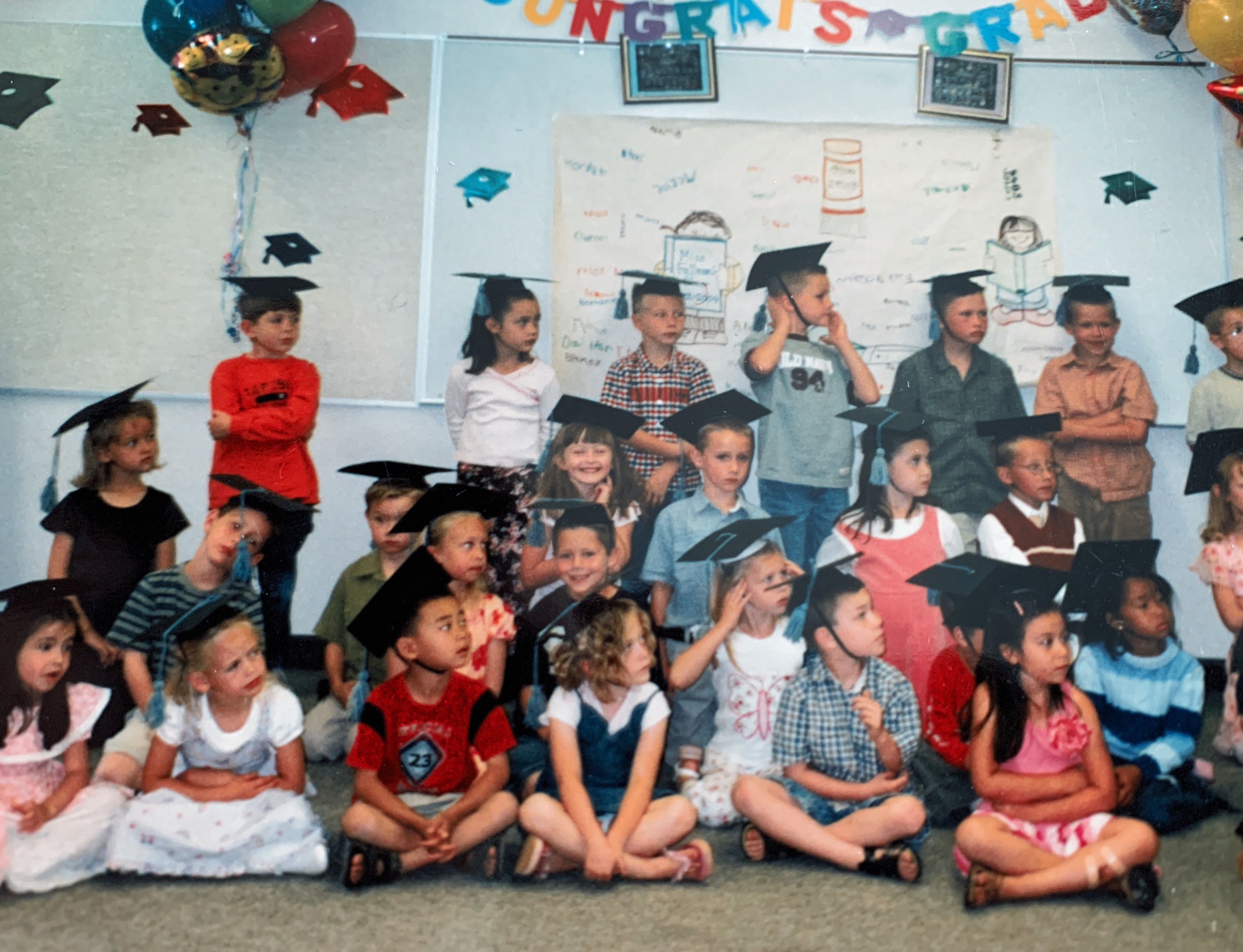 Hannah’s kindergarten graduation 2004. Can you find her?