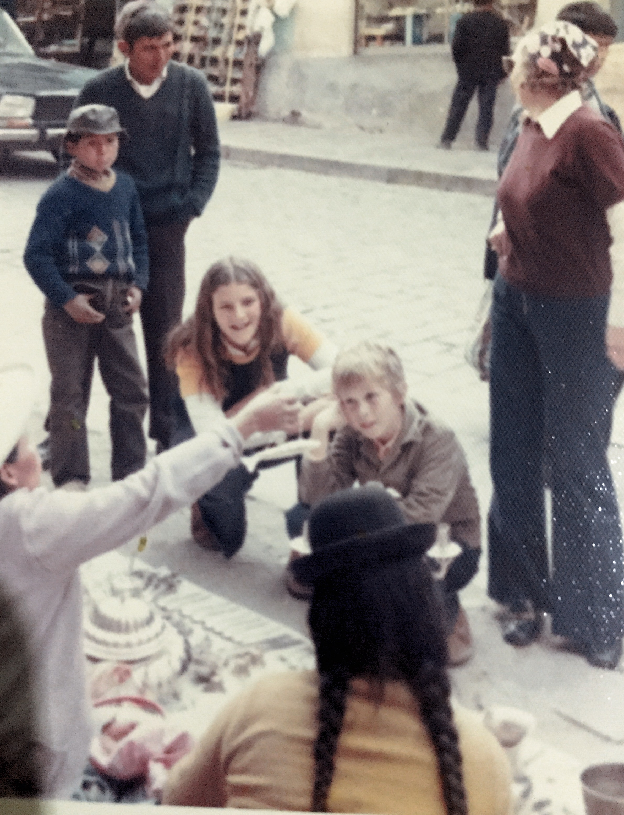 Streets of LaPaz ,Bolivia...... chatting in broken Spanish with Chulo  Indigenous market holders  1974