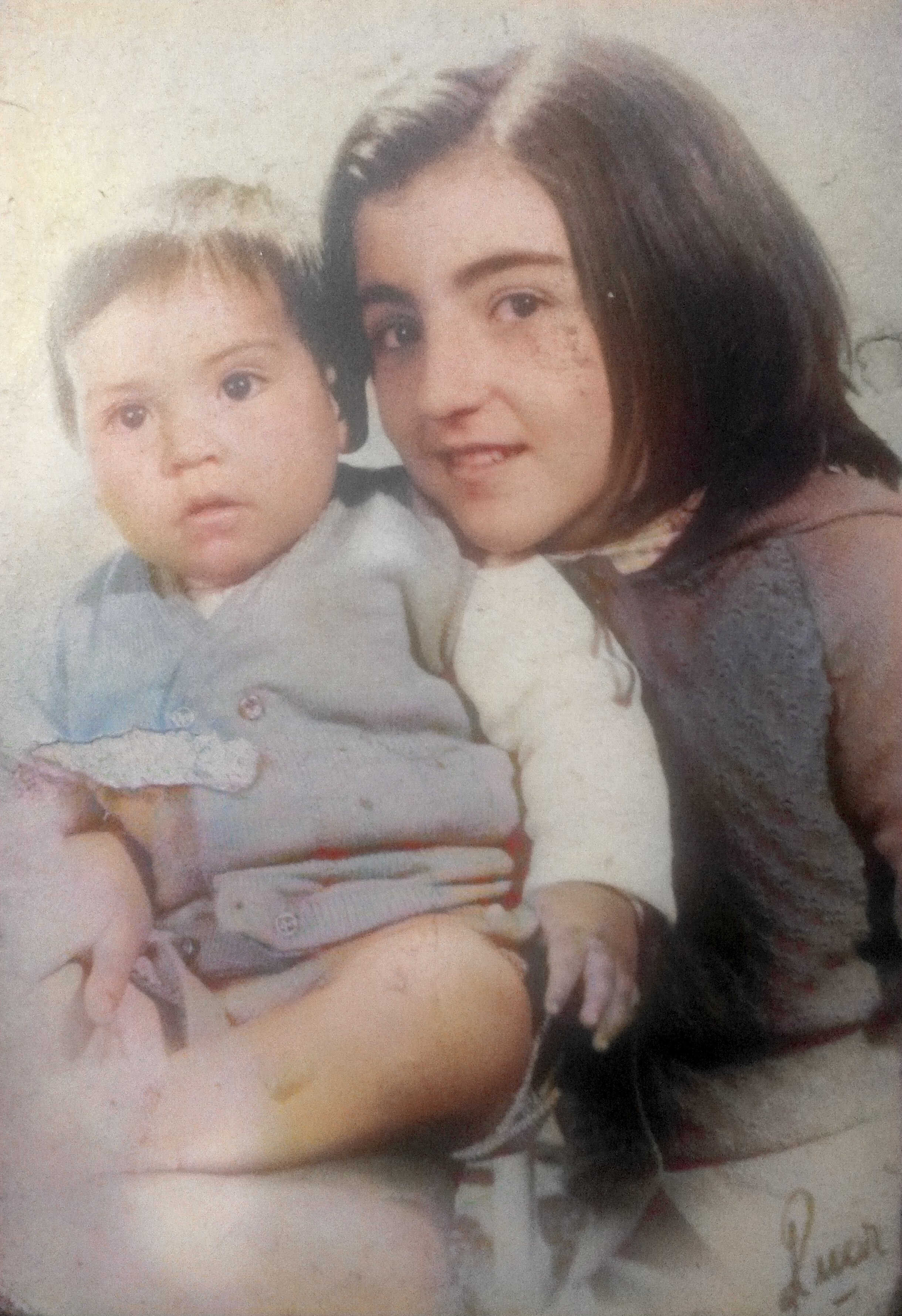 foto con mi tia 1975