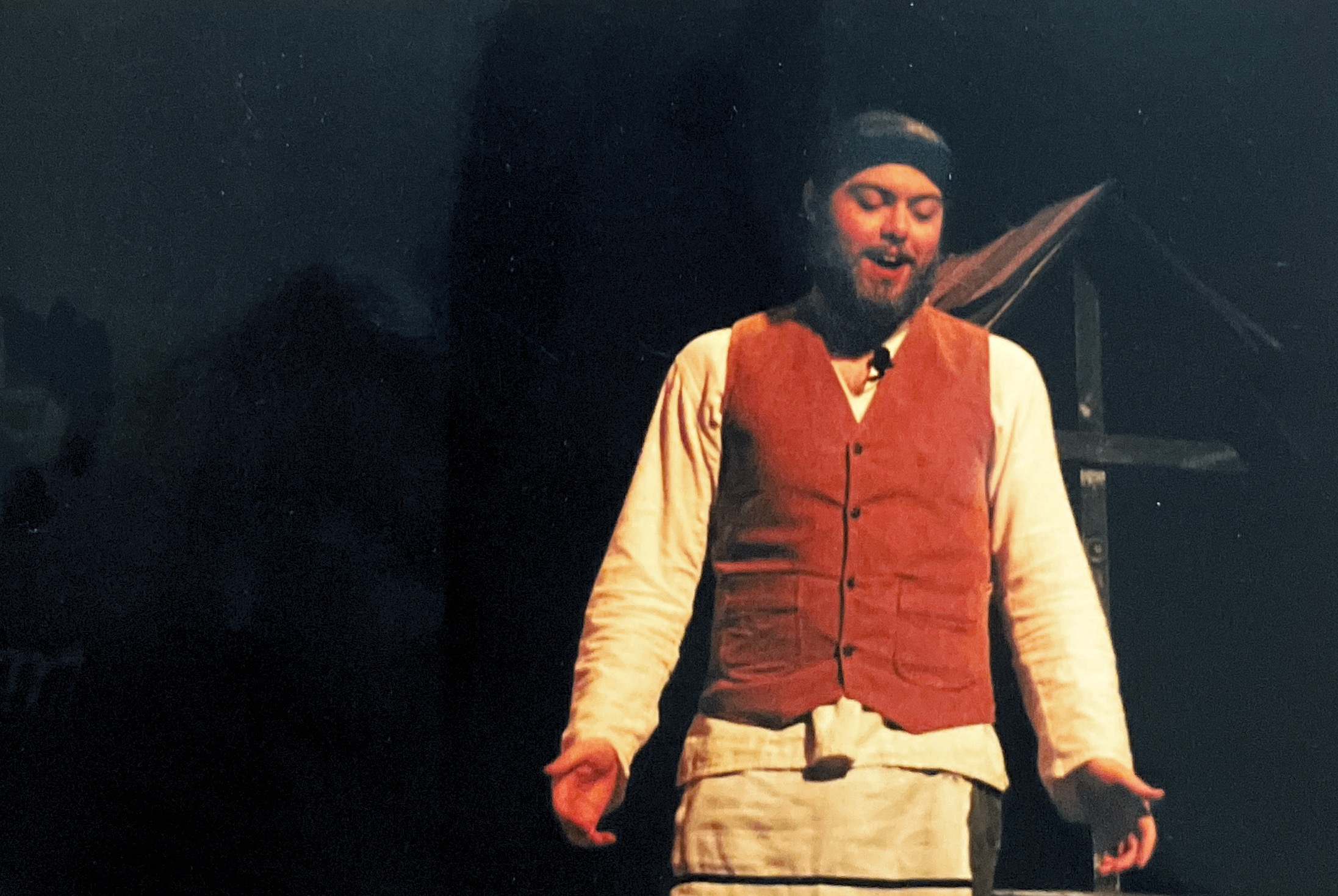 Tim as Tevye.  DDHS 2000.