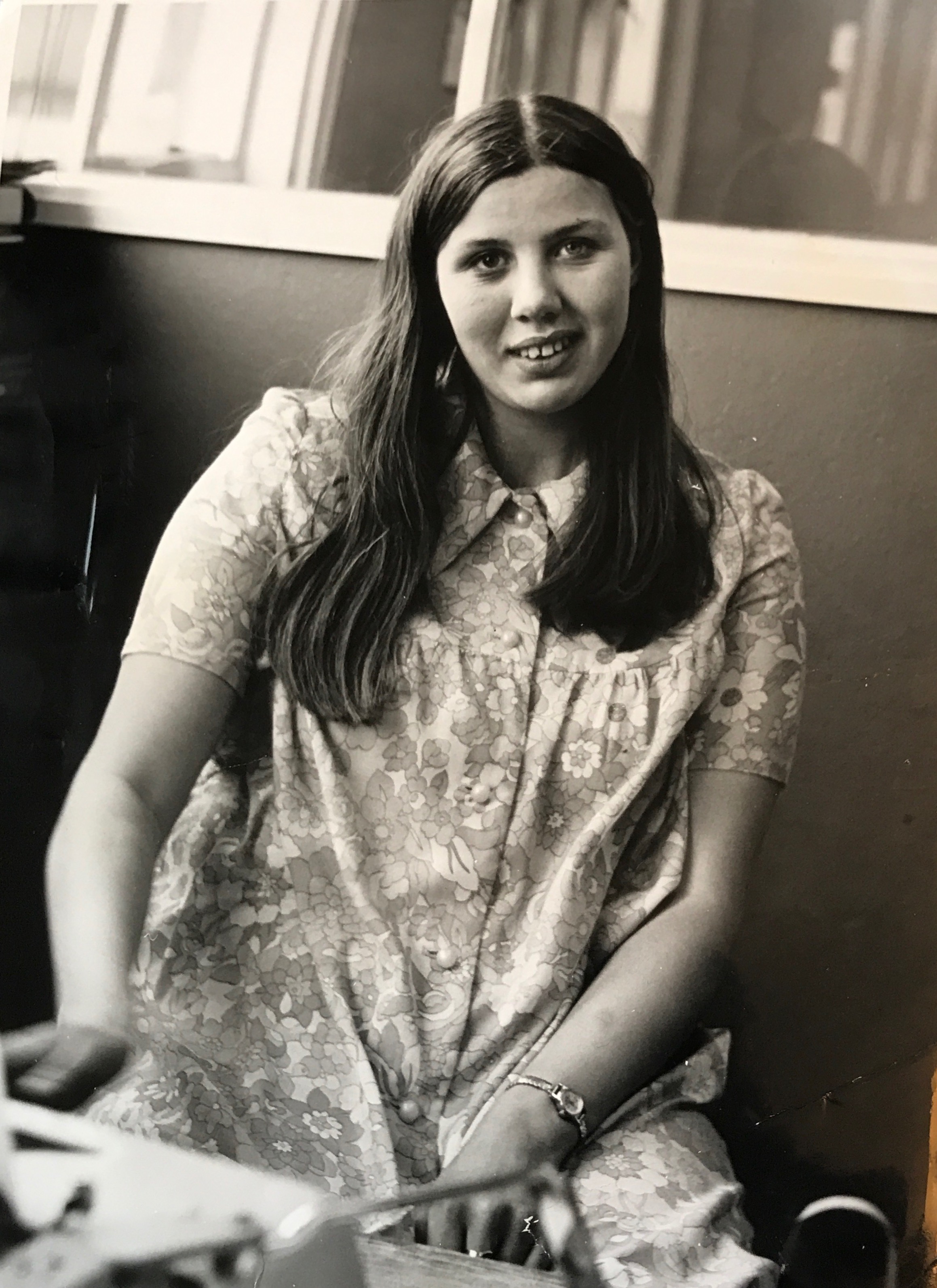 Julia at work 1971