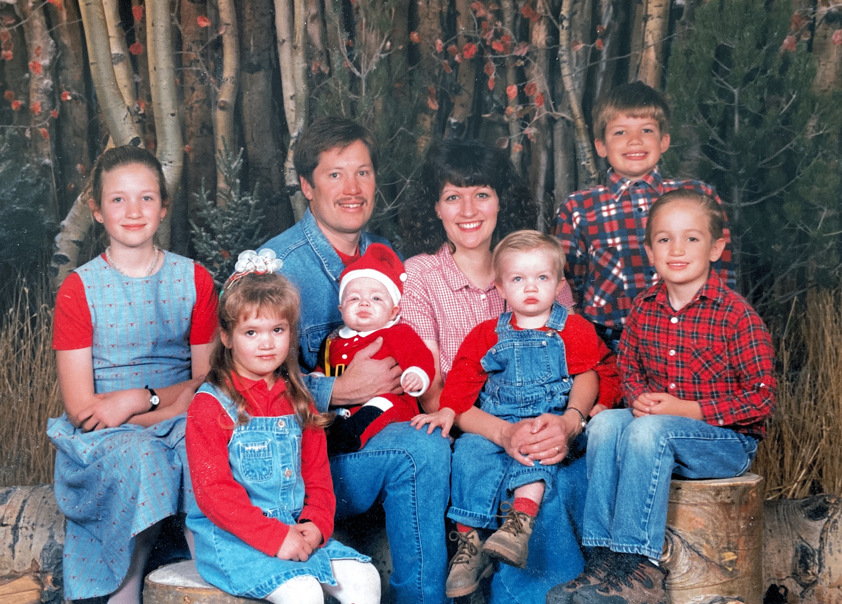 Woods Family Picture 1998 Duane and Lisa Woods Candice Clinton  Connor  Cristal Clay Carson