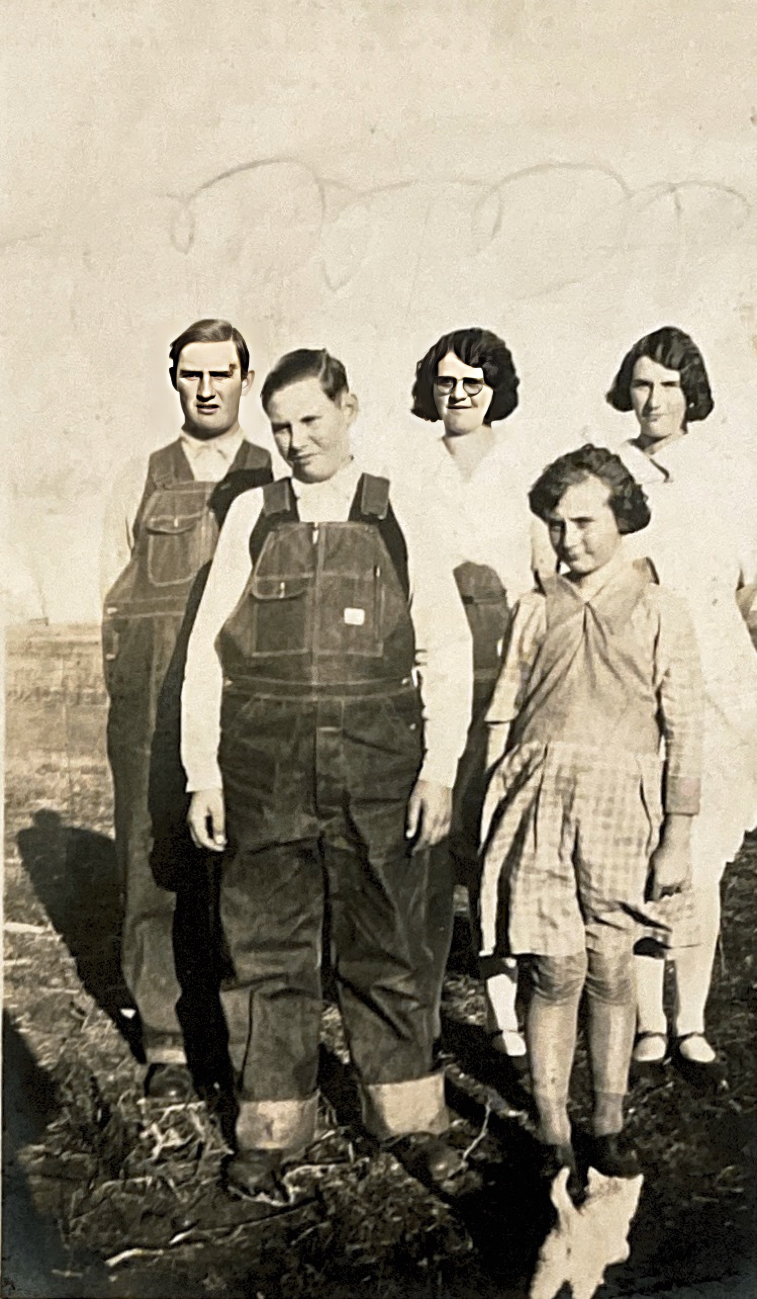 Howard, Catherine, Lillian, Francis, Margaret deWall early 1930s