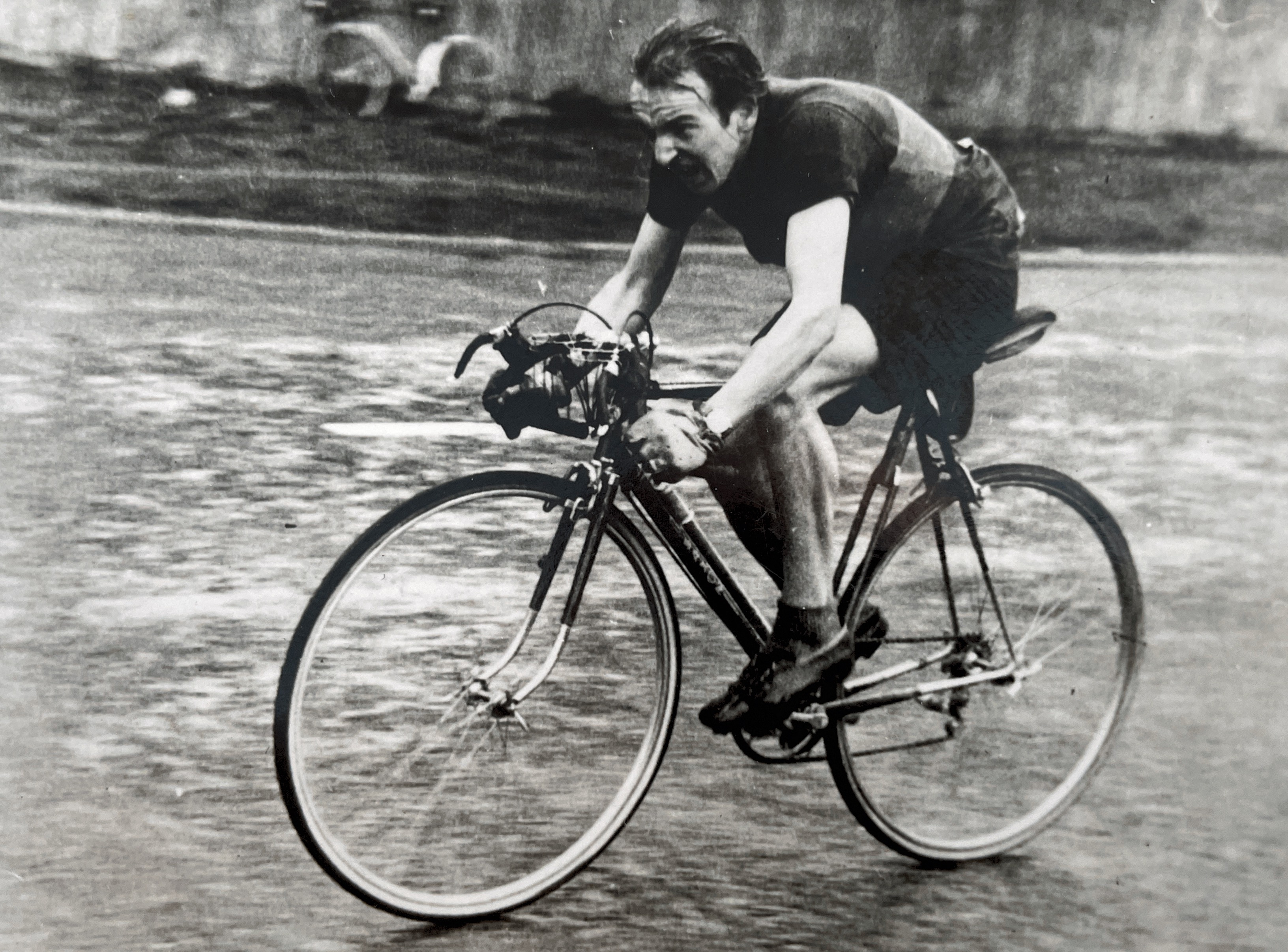 P Holmes, downhill Olympic. Grand Prix Olympic 1951.