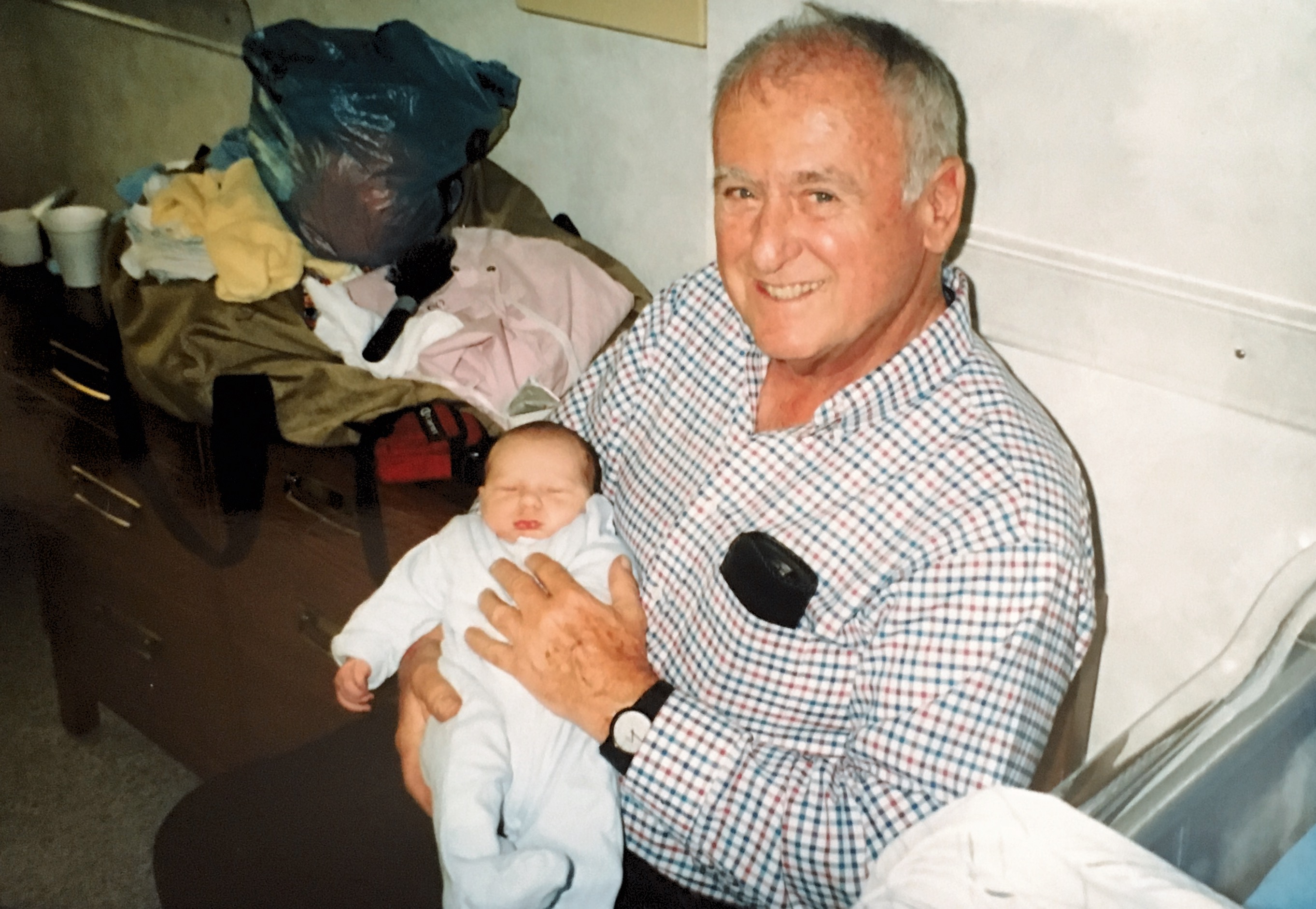 Grandpa Luby and Rob 8/8/2003
