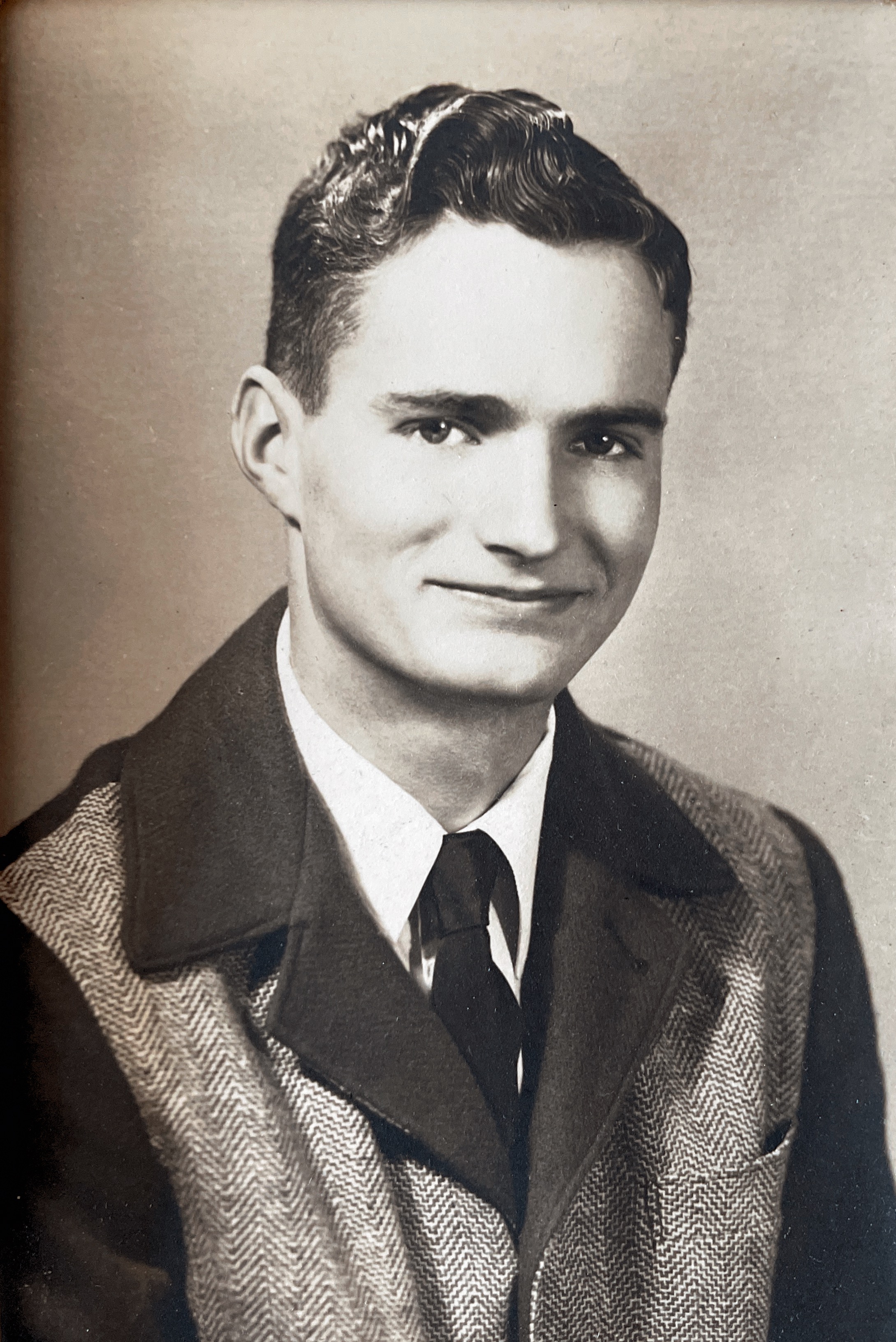 Dad’s Senior picture taken at Burch Studio in 1949.