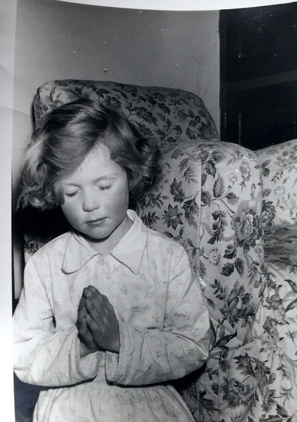 This is me in 1953! Obviously praying for toys at Xmas!