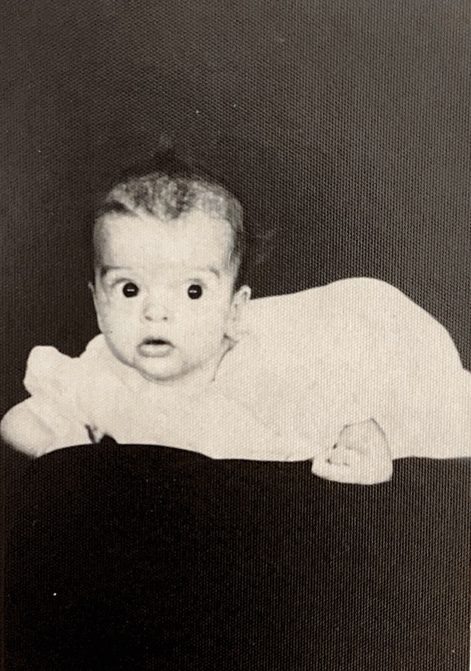 My mother as an infant. 1945. This is the only photo we have of her. 