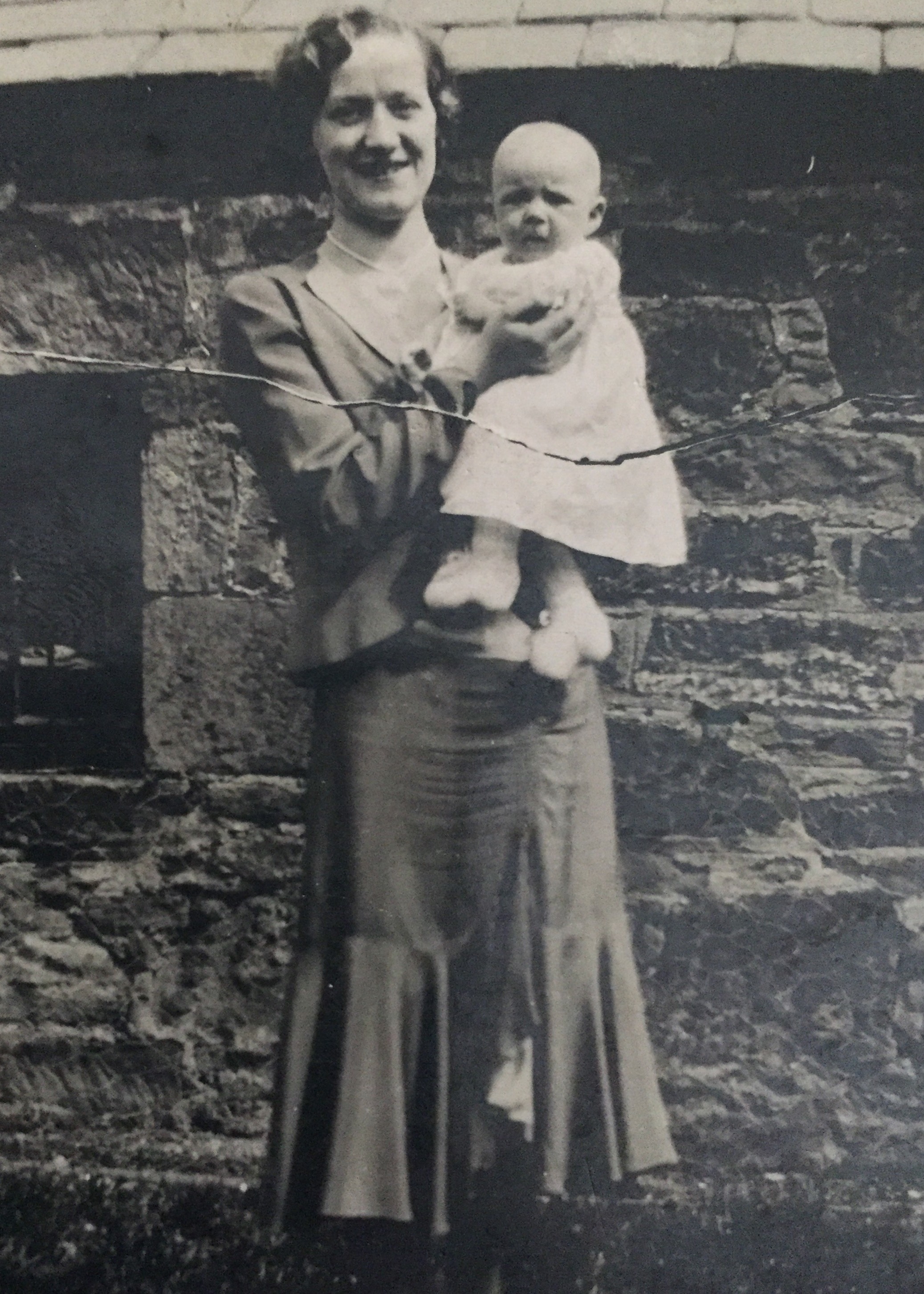 Margaret Jane Forbes with daughter Margaret Jane Johnson 1932 Aberdeen Scotland 