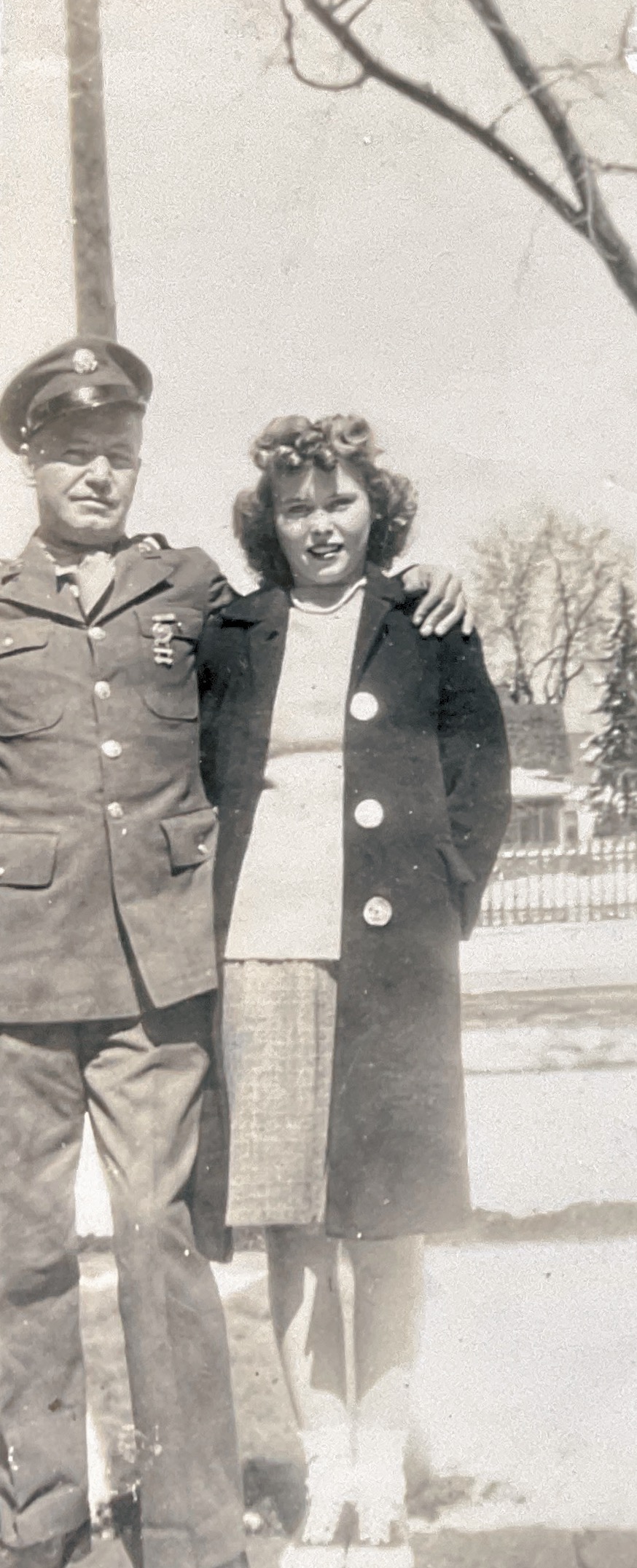 Peggy and Uncle Harold 1944