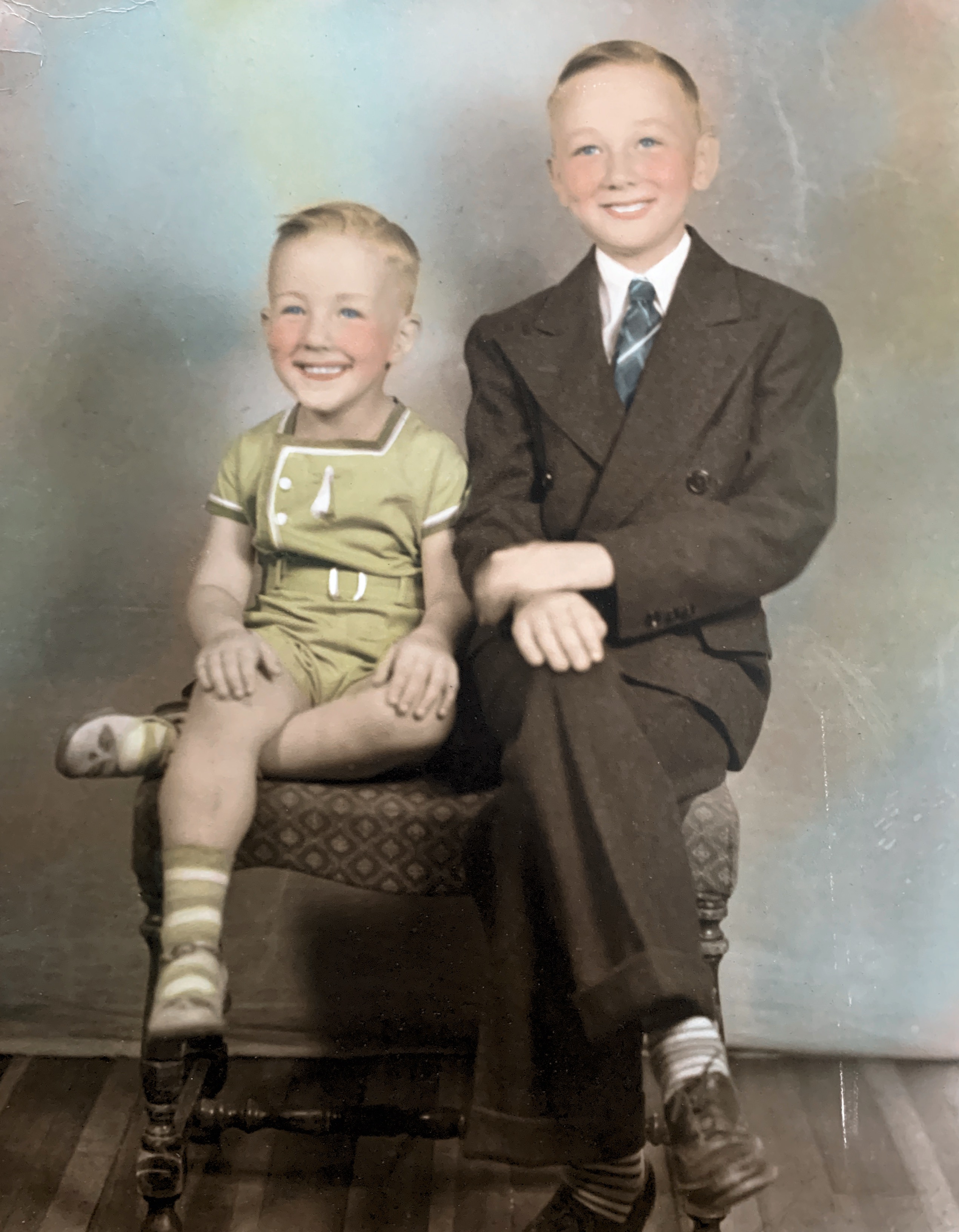 Glenn & Dad July 7, 1939