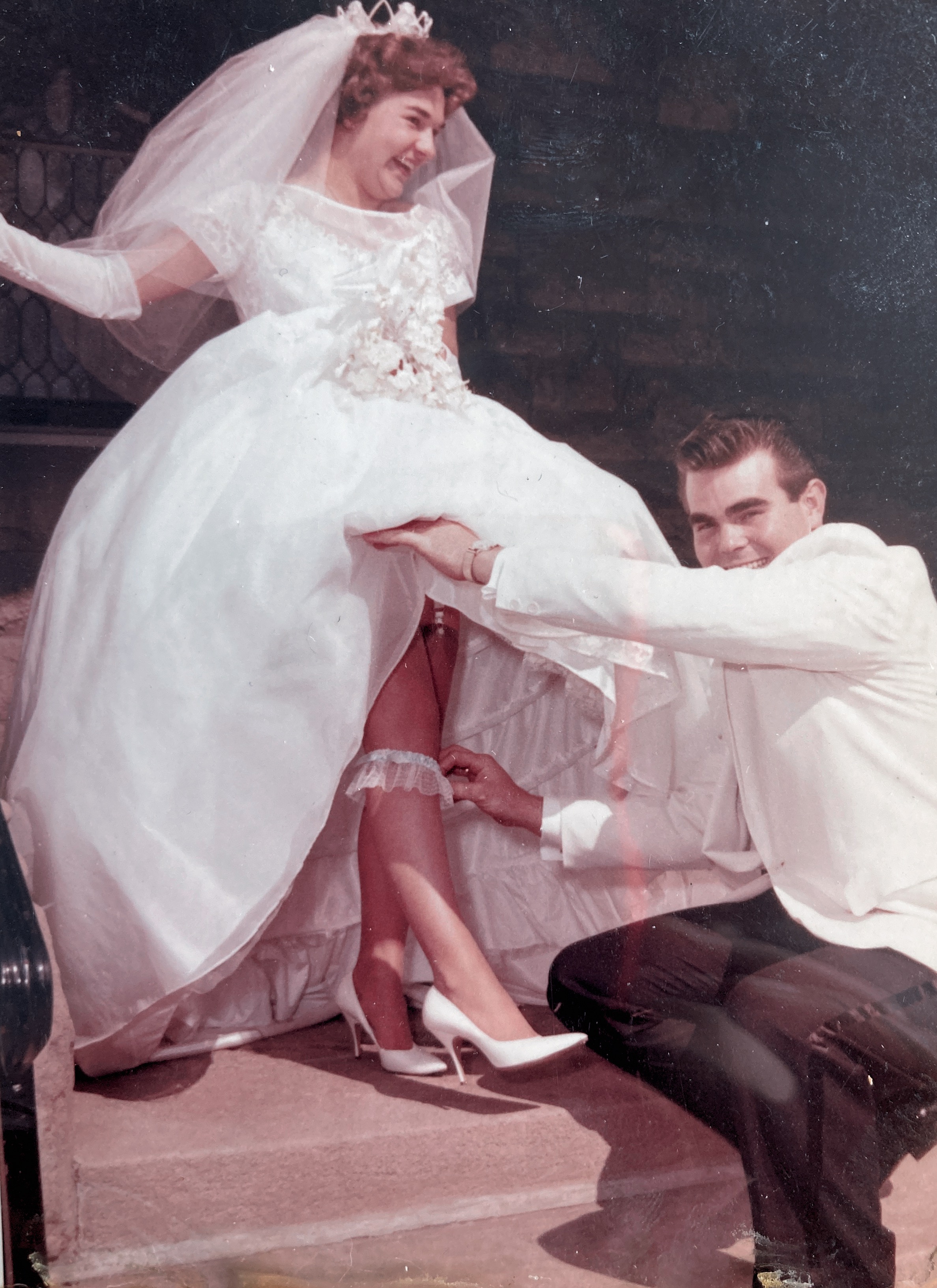 My mom and dad on their wedding day in 1961.