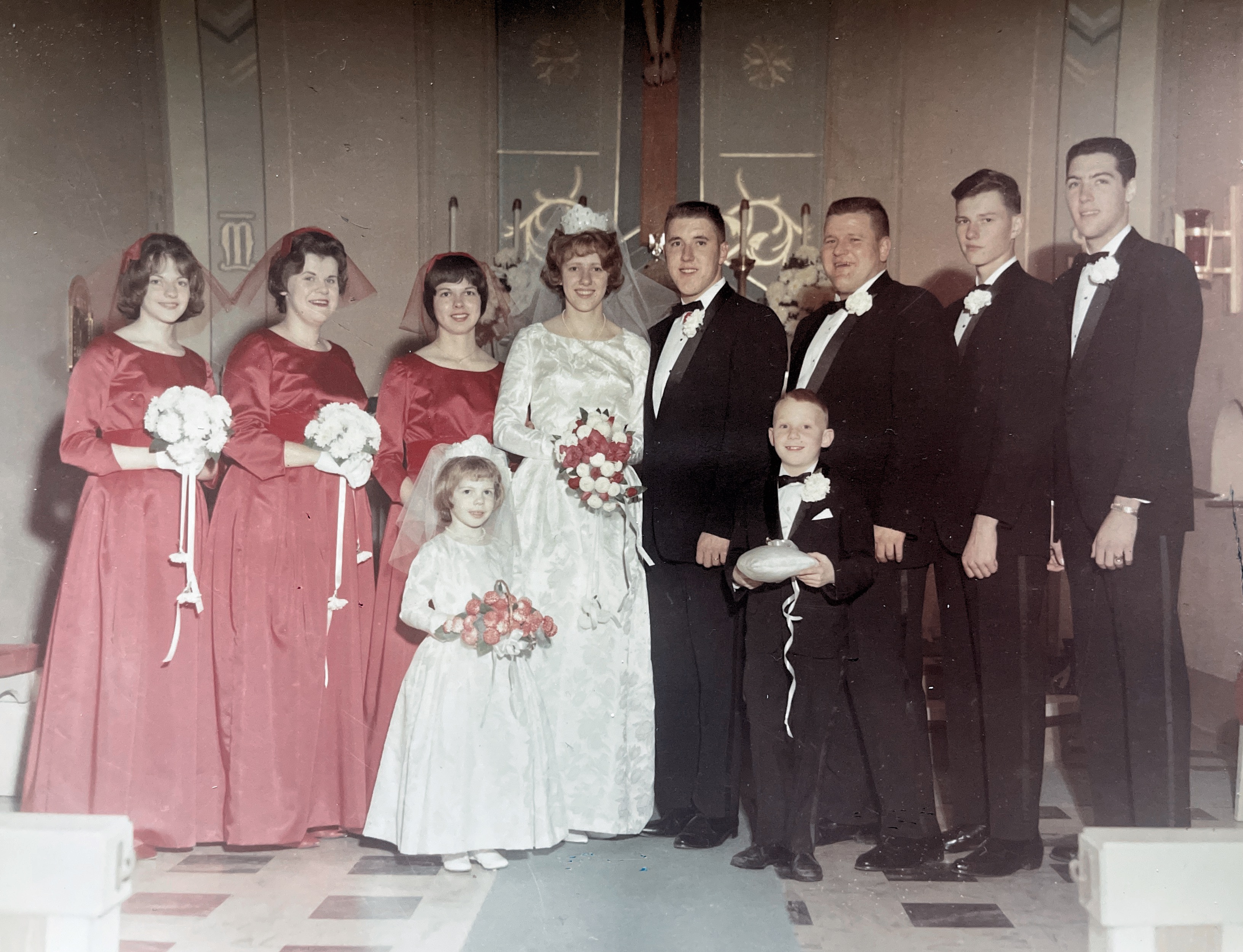 Wedding photo of Pat and Tom…..11/28/1964